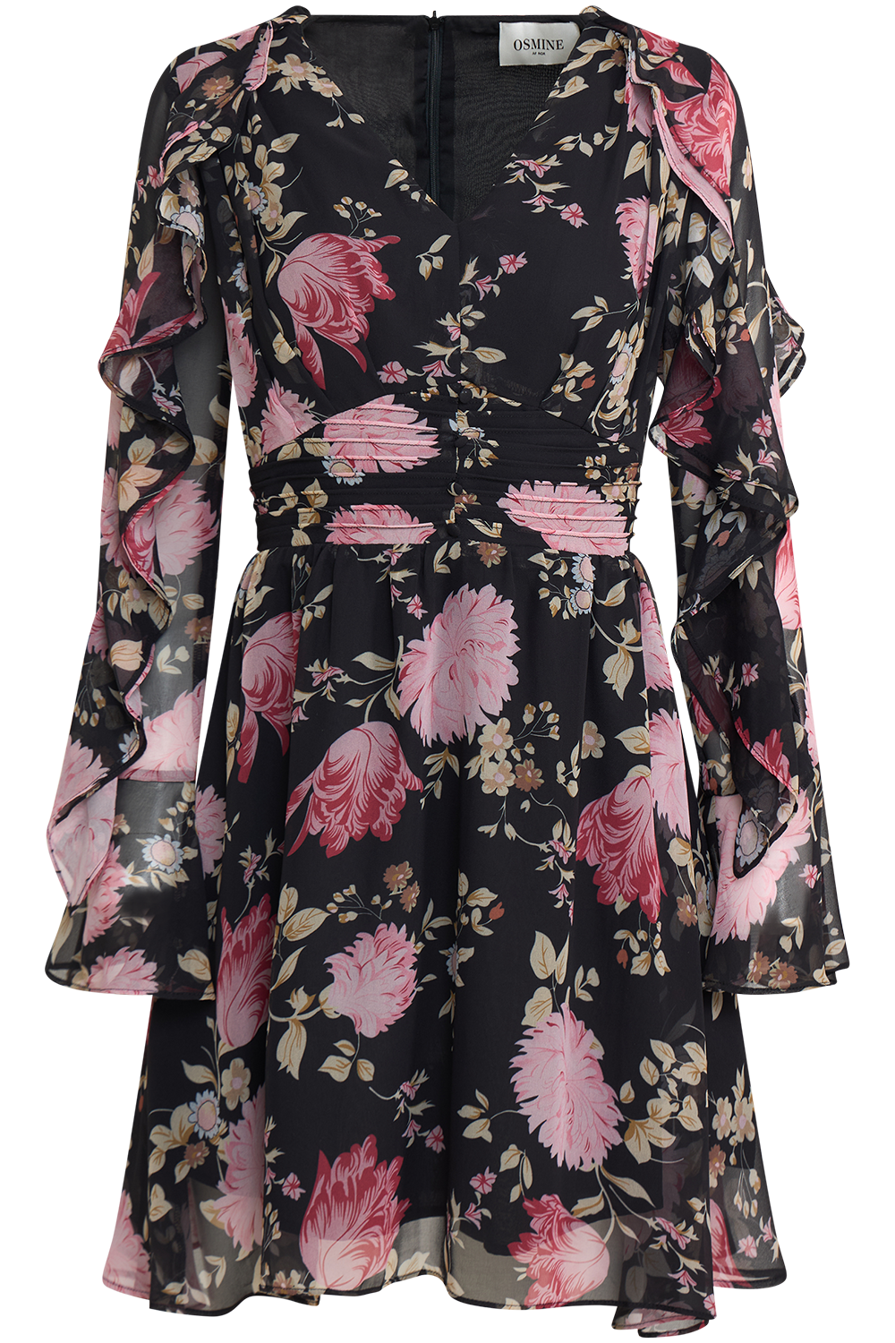 Lumi Mini Dress - Black Floral