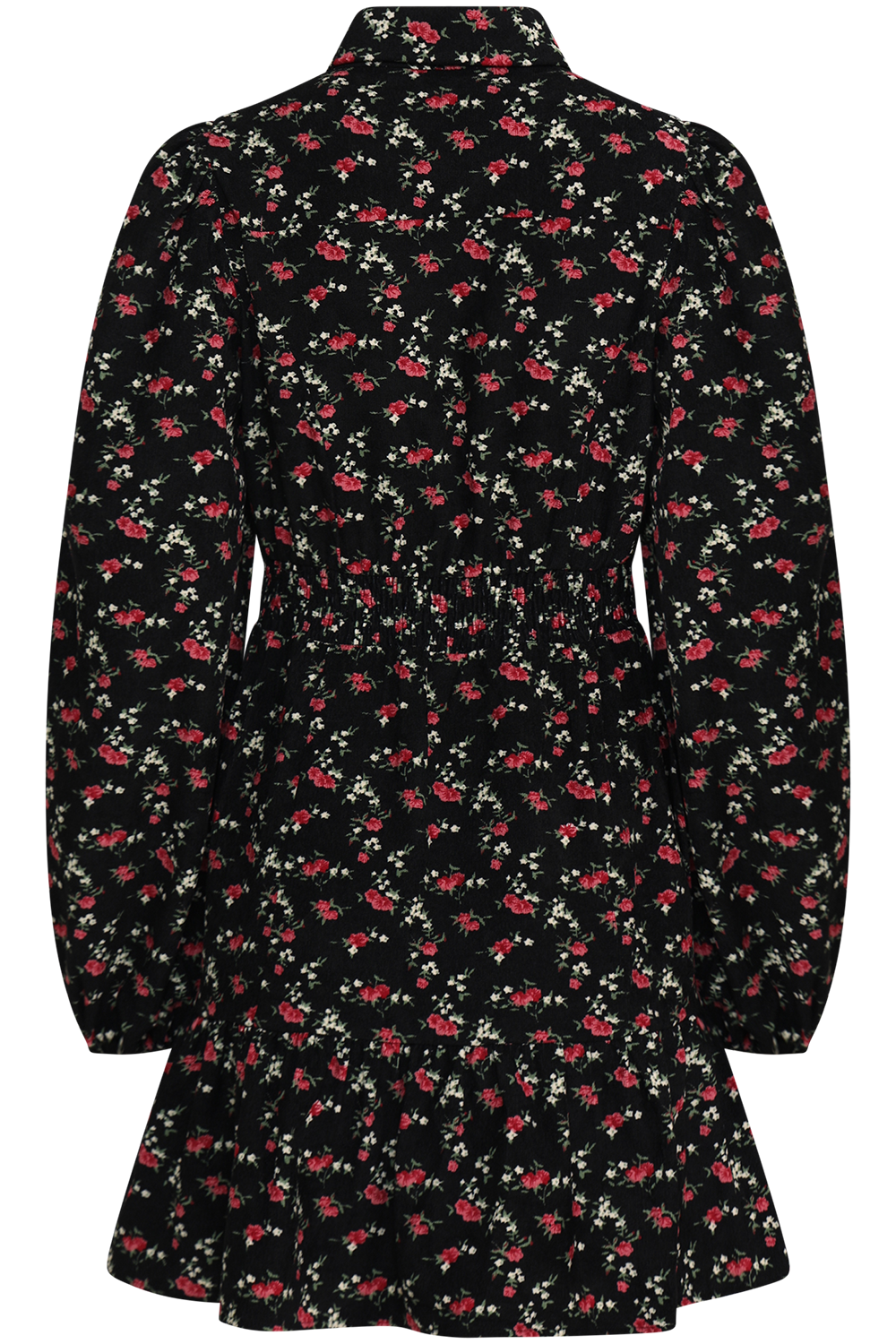 Mandy Cord Flower Mini Dress - Black/Pink