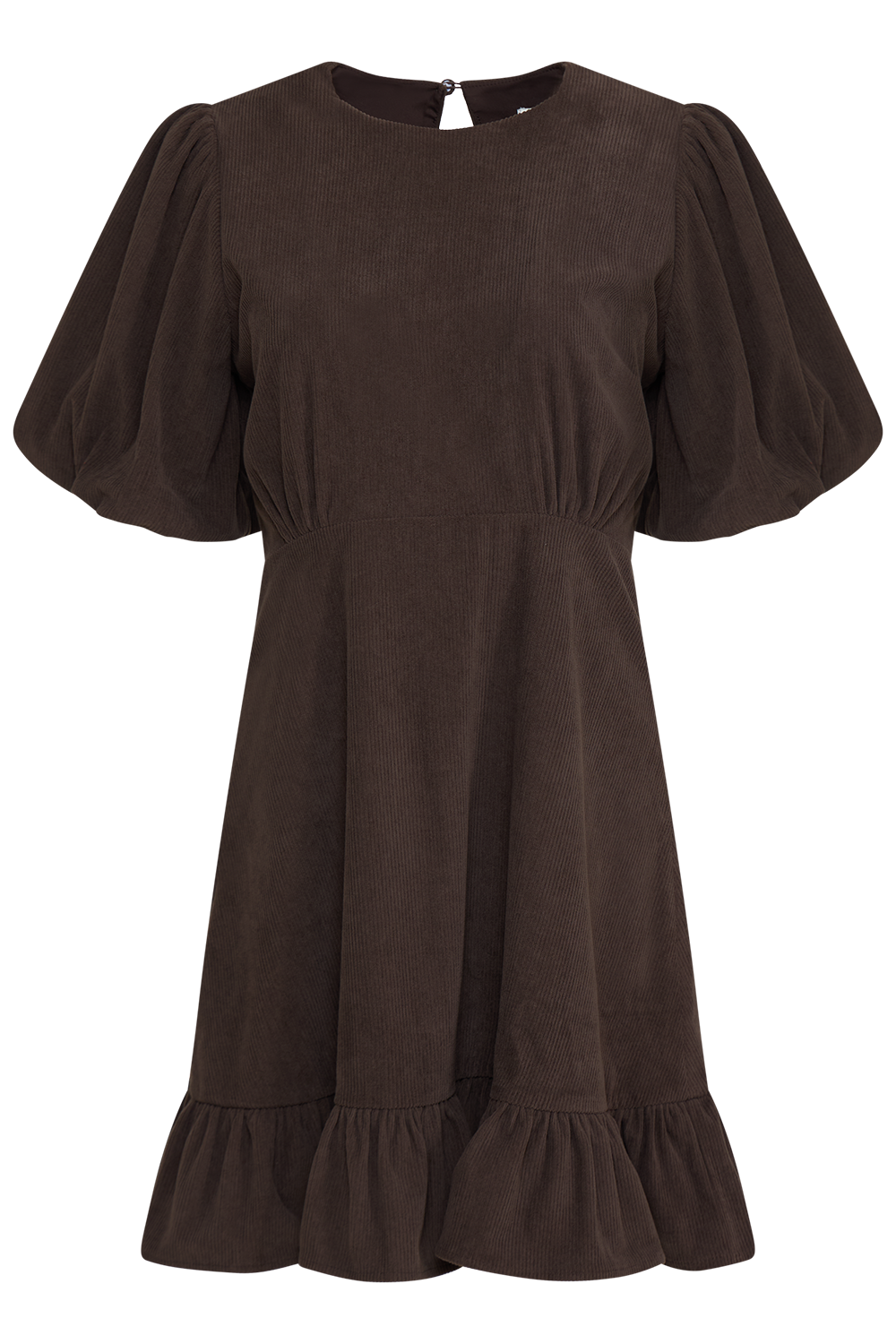 Kaysa Cord Mini Dress - Dark Brown