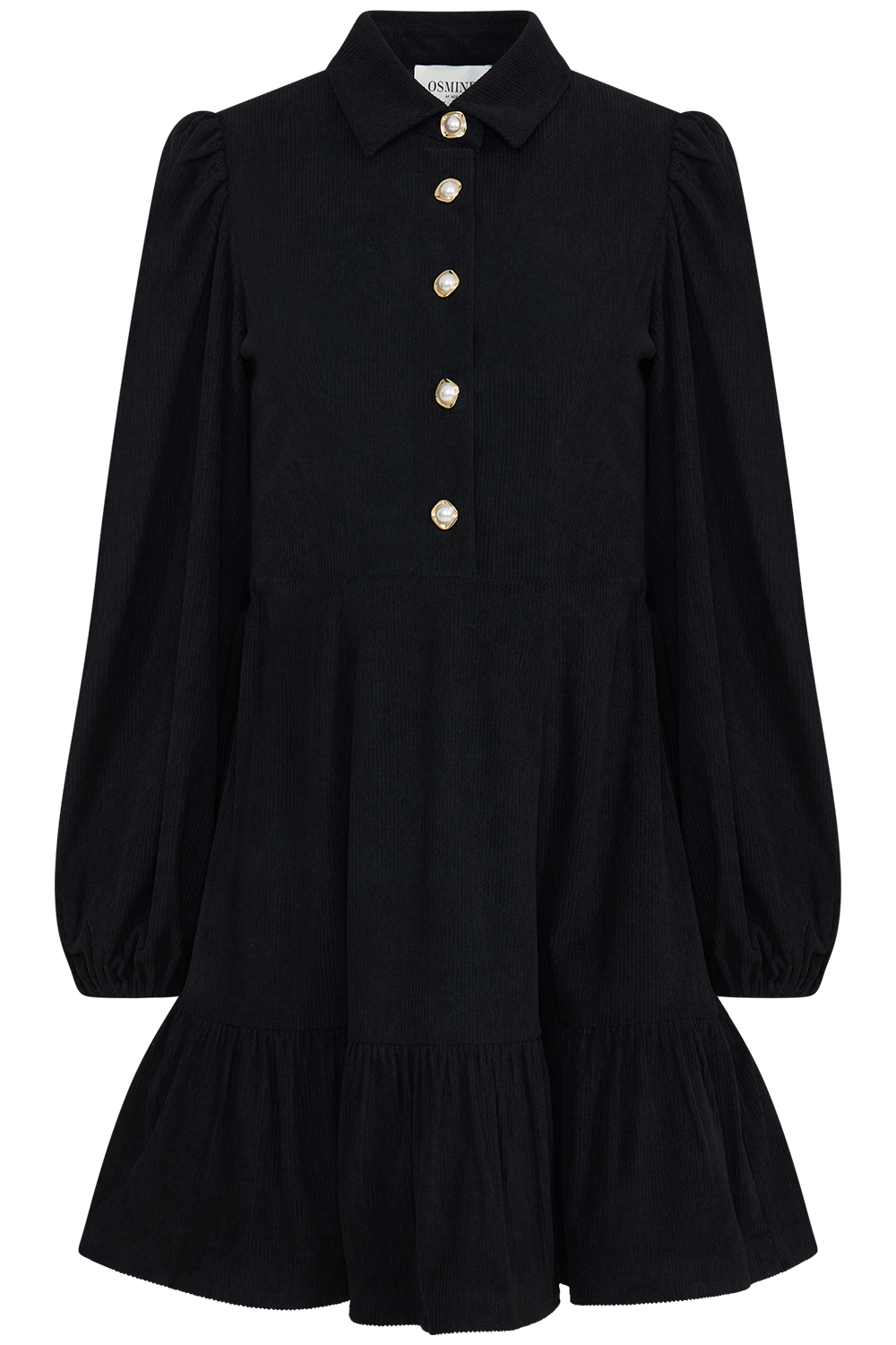 Mandy Cord Mini Dress - Black