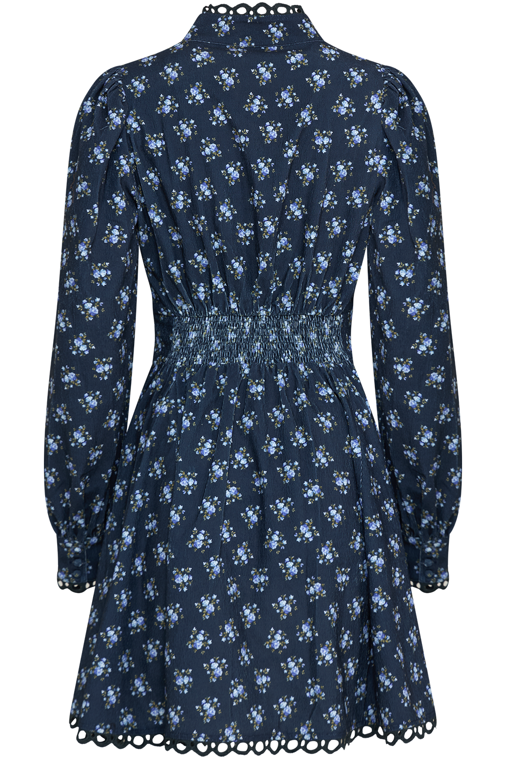 Disa Cord Mini Dress - Navy Floral