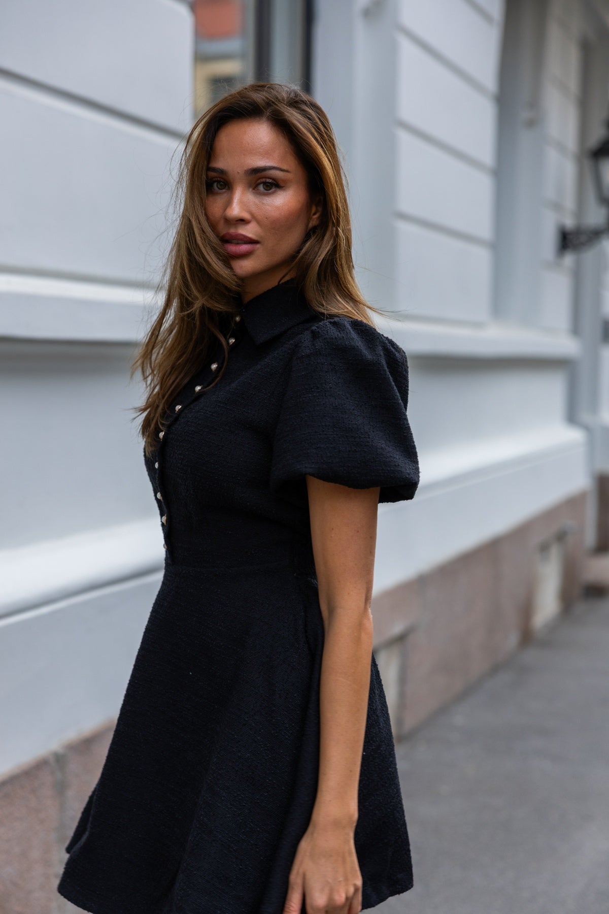 Svanaug Mini Dress - Black