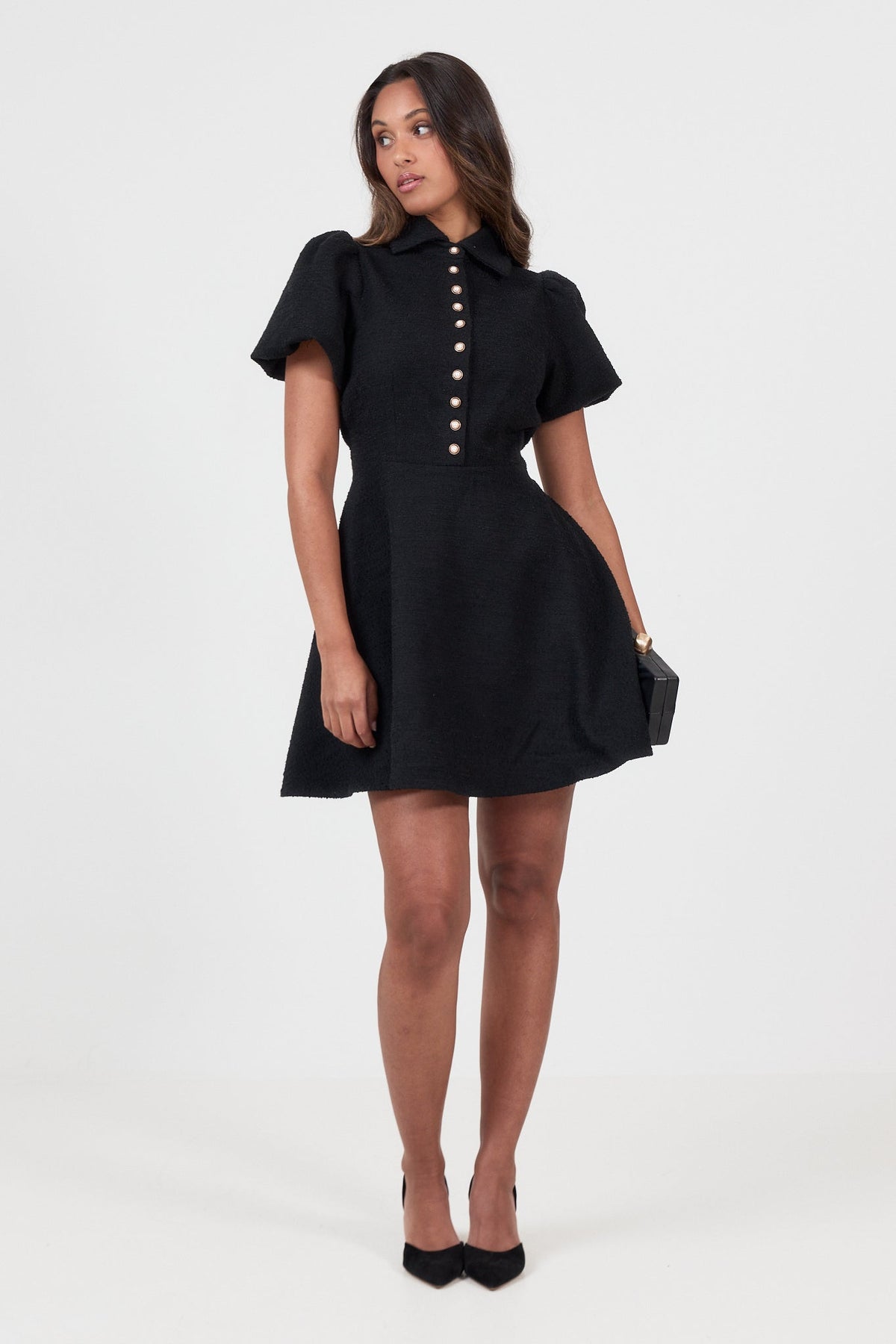 Svanaug Mini Dress - Black