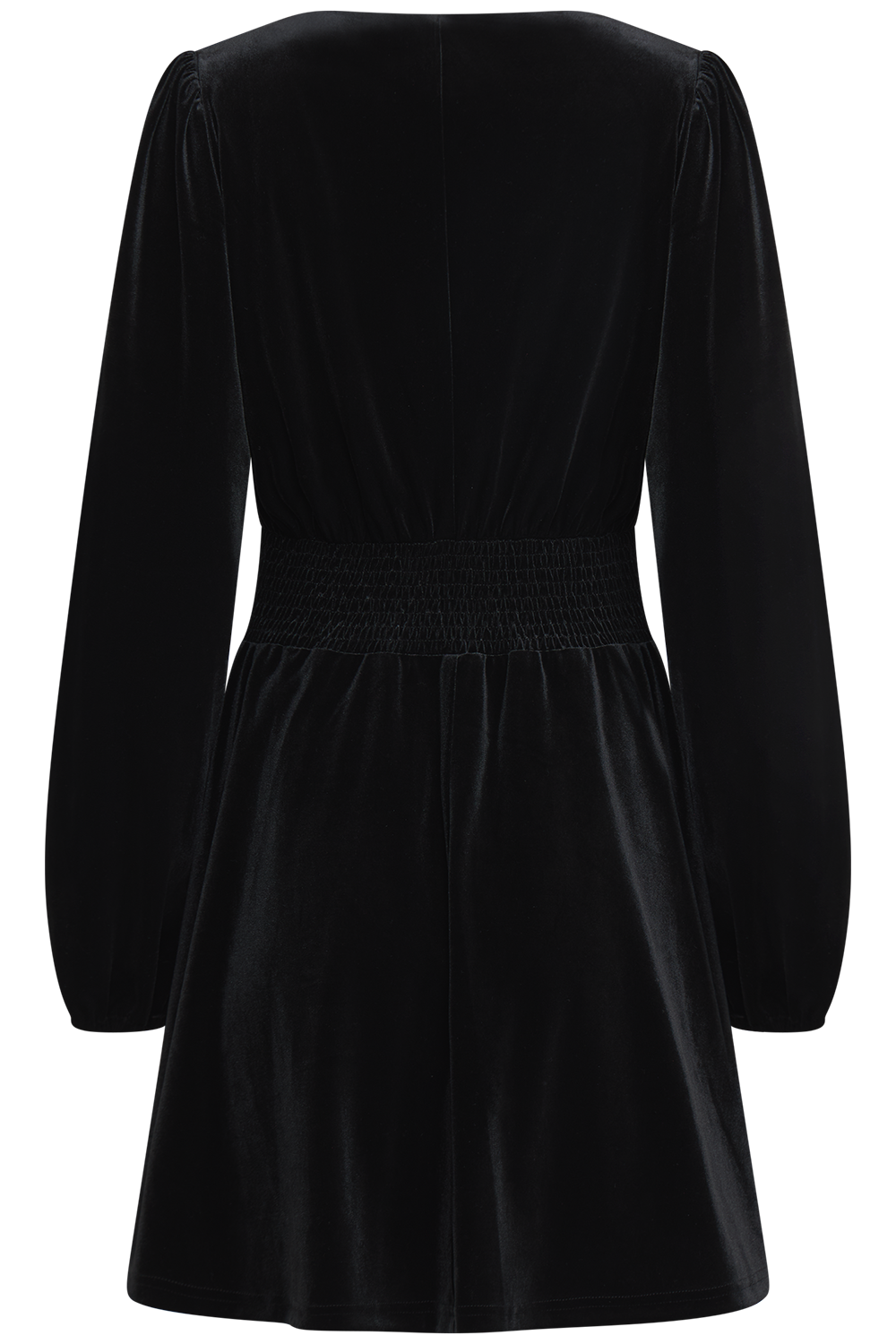 Gry Velvet Mini Dress - Black