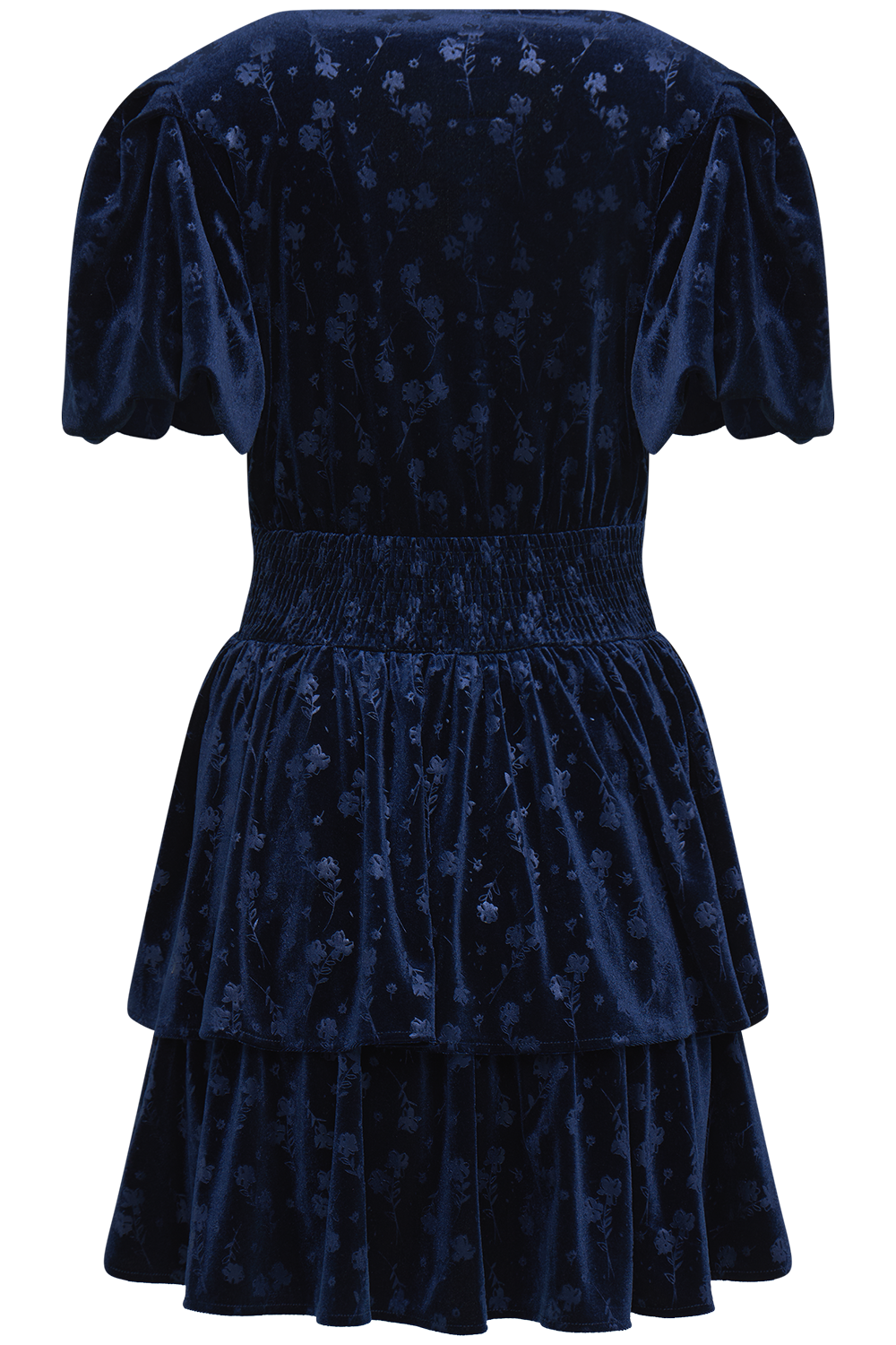 Jade Velvet Mini Dress - Navy
