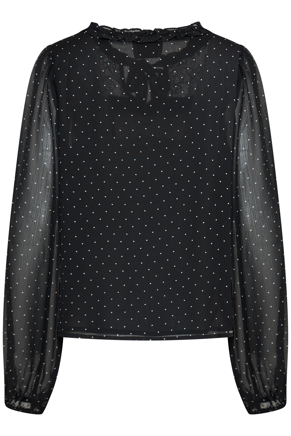 Hera Lace Dots Blouse - Black