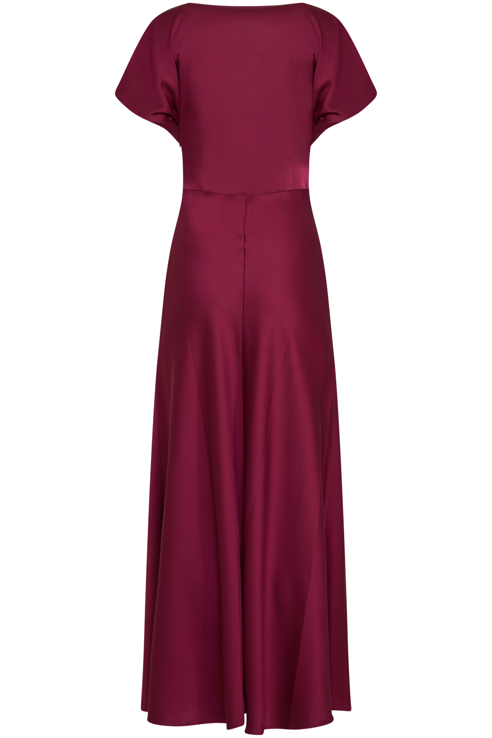 Kristin Satin Maxi Dress - Bordeaux
