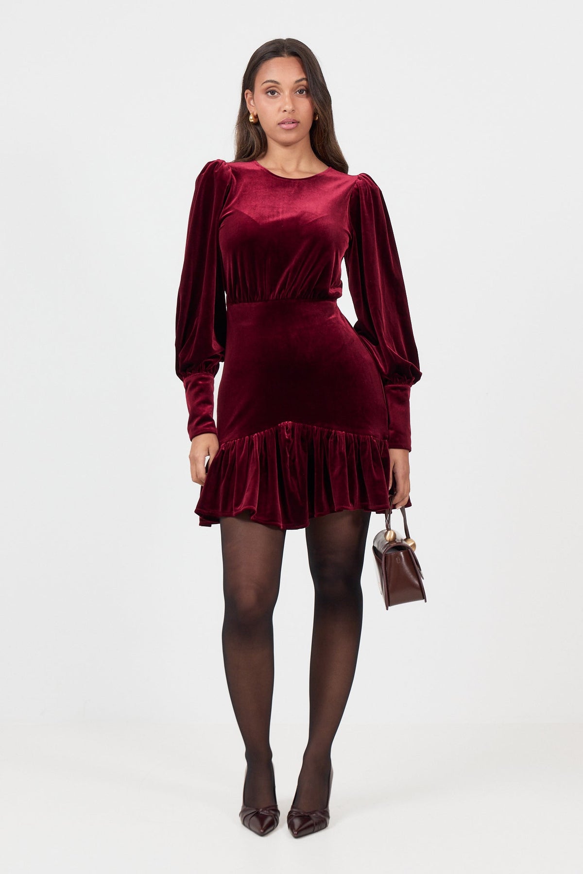 Lykke Mini Dress - Burgundy