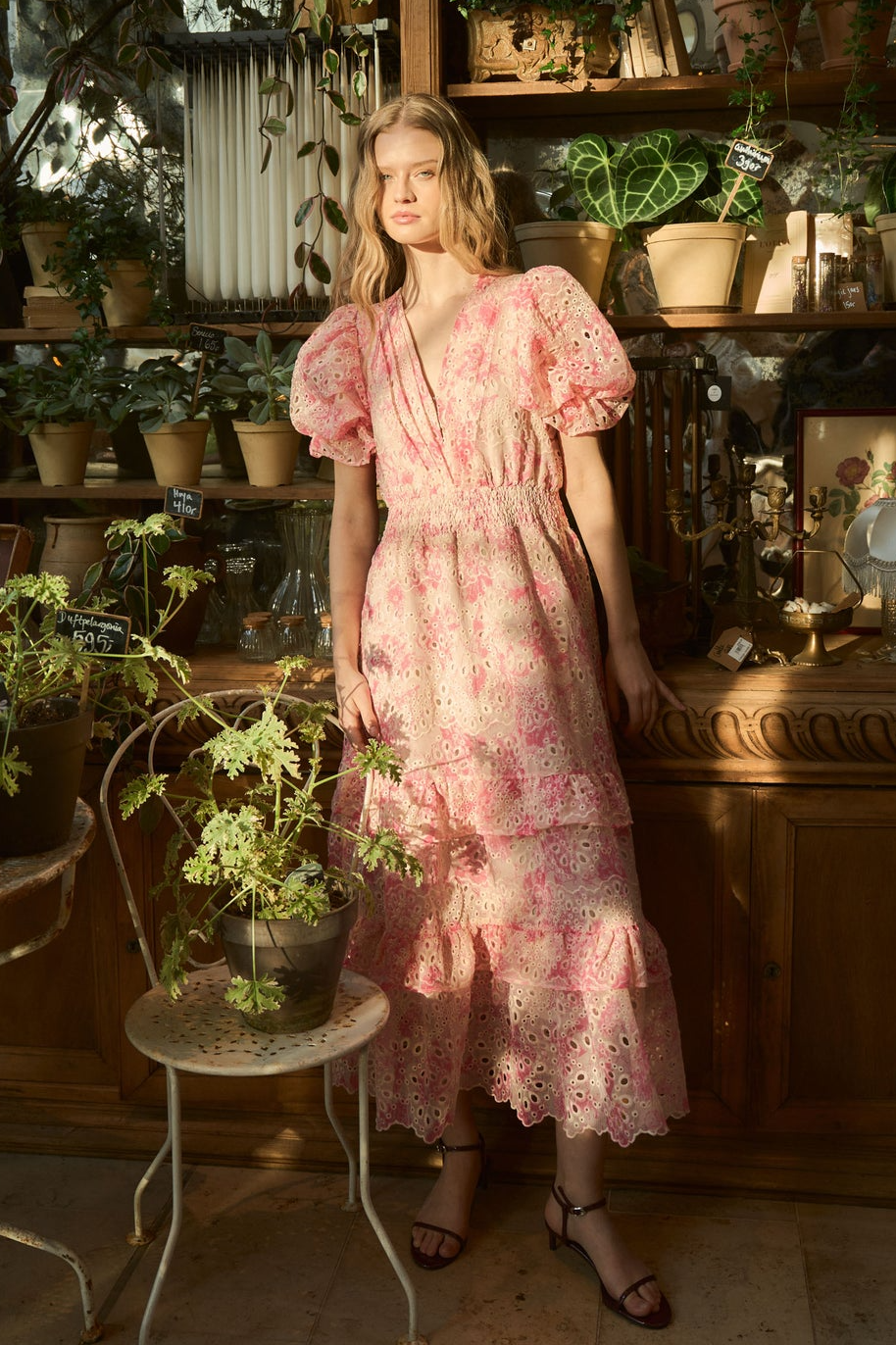 Nanni Floral Maxi Dress - Pink Floral
