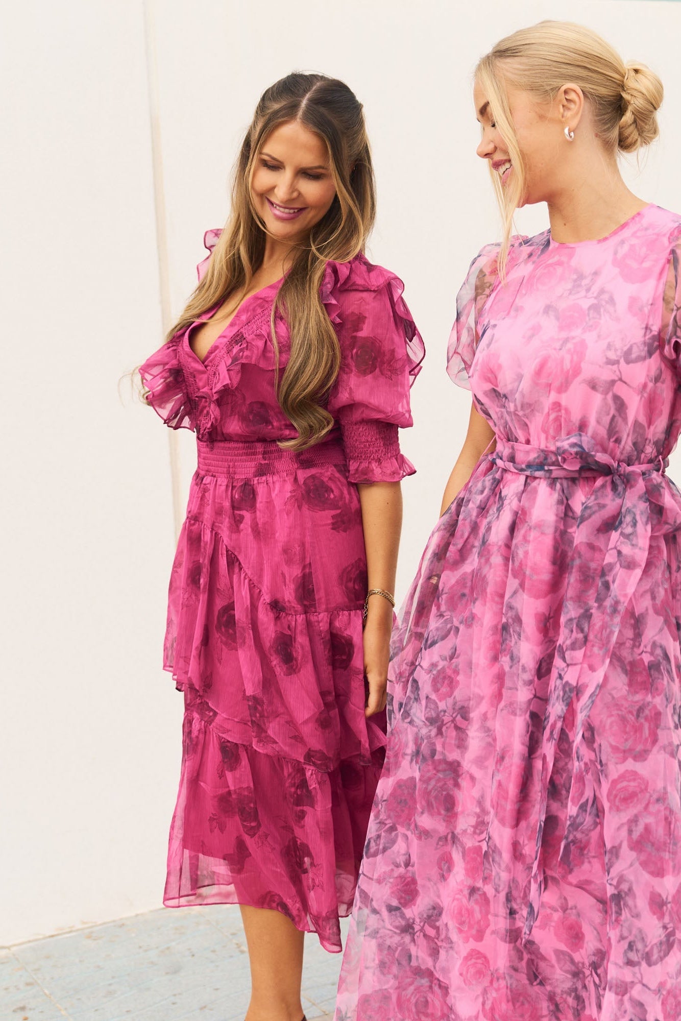 Astrid Chiffon Dress - Pink