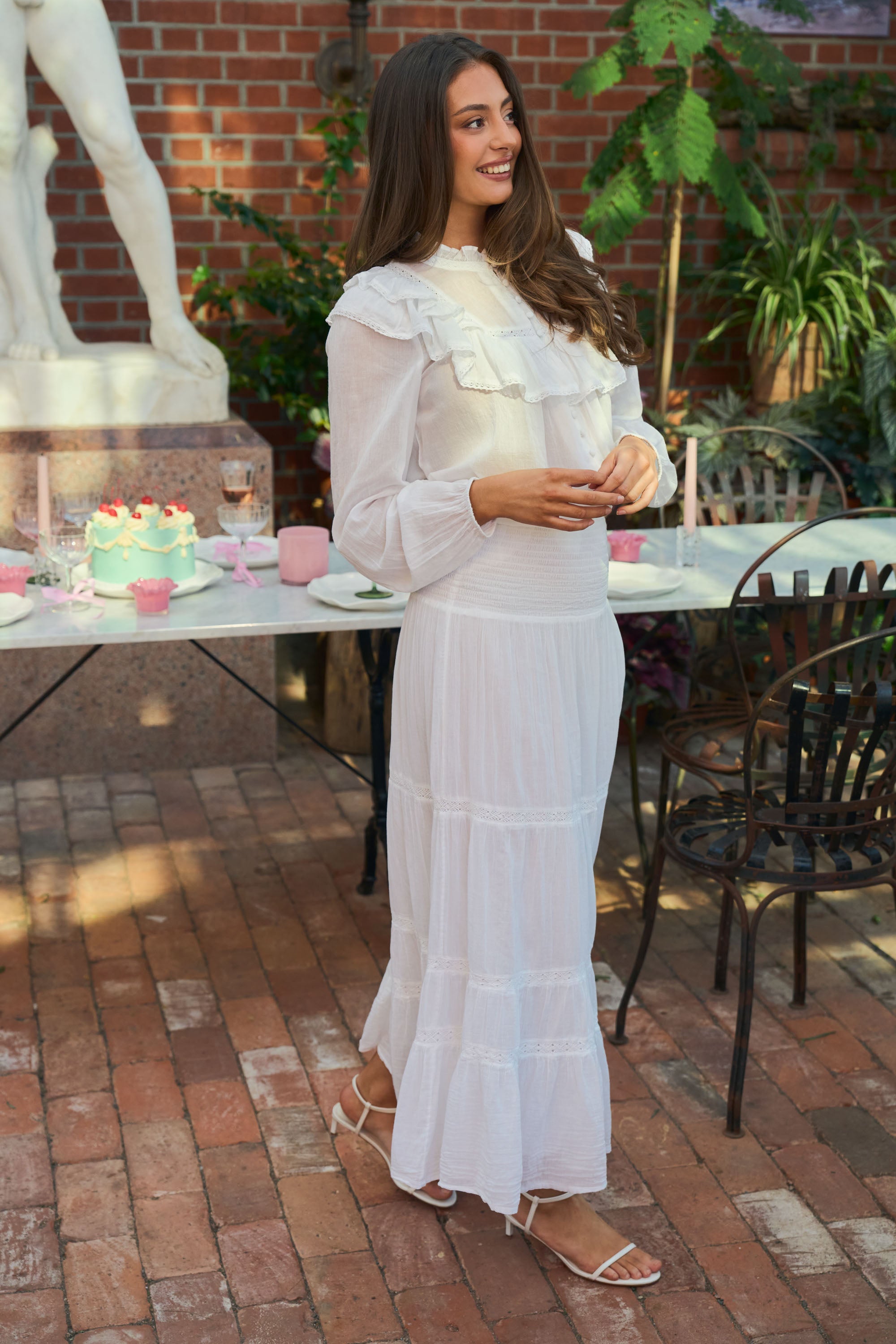 Viva Voile Blouse - White