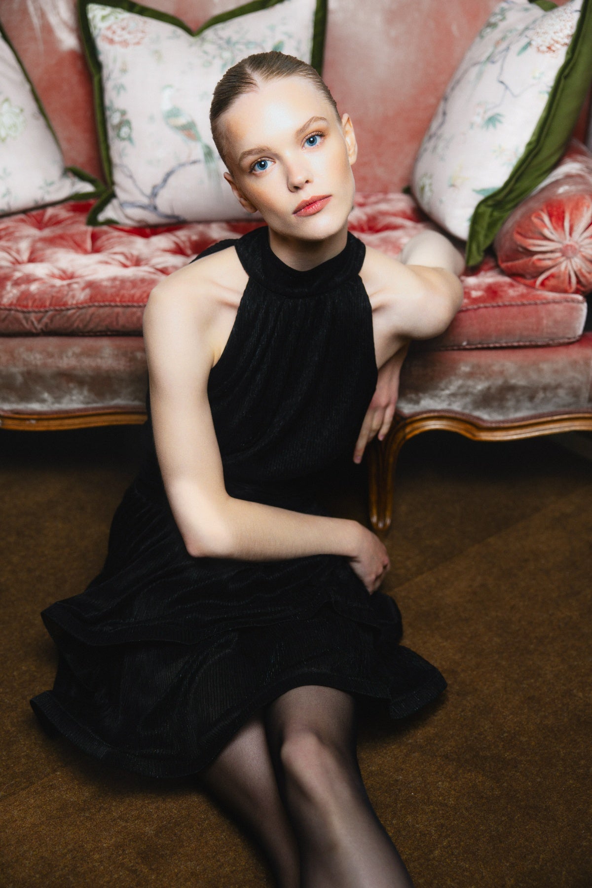 Idun Sparkle Dress - Black