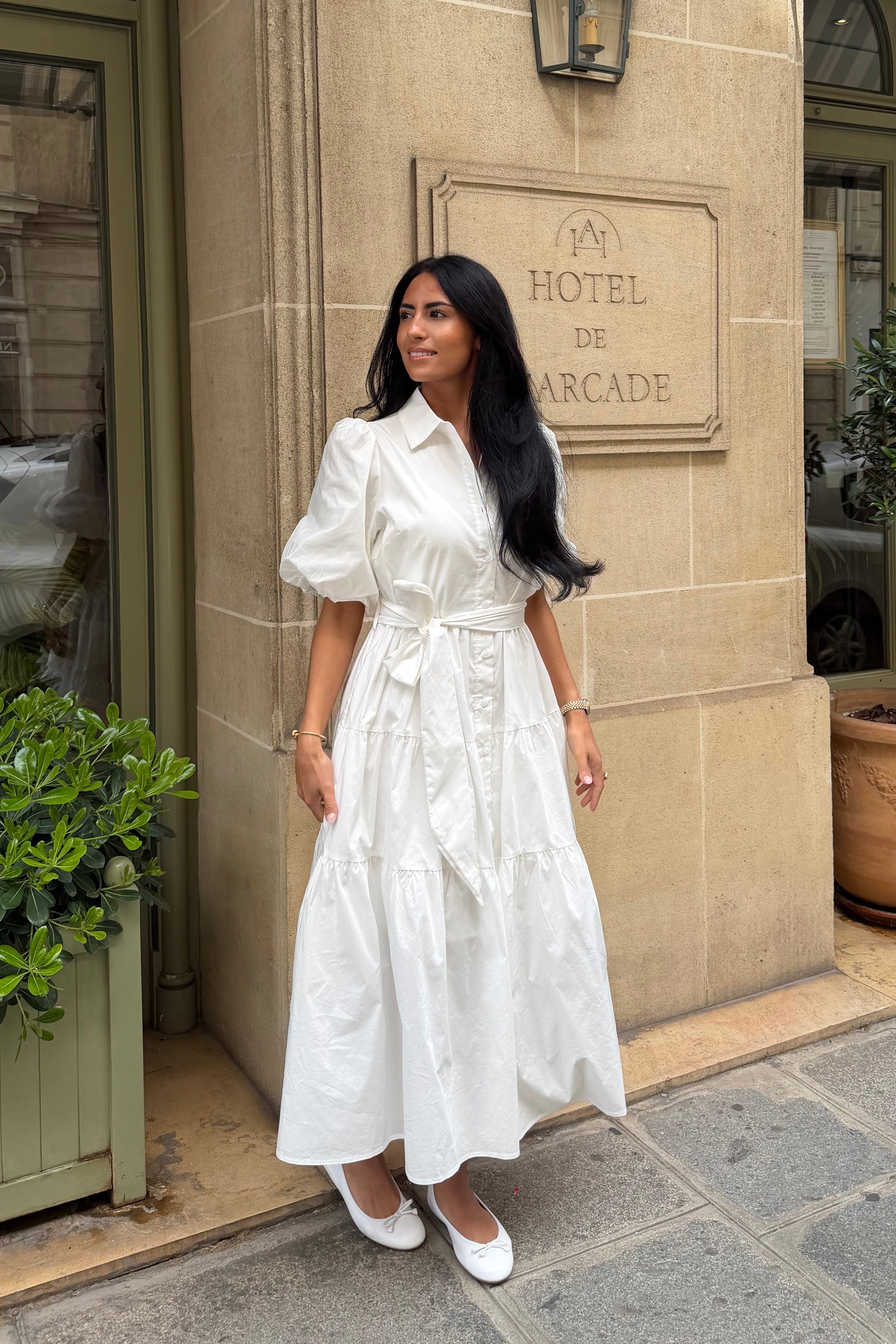 Lovisa Midi Shirt Dress - Off White