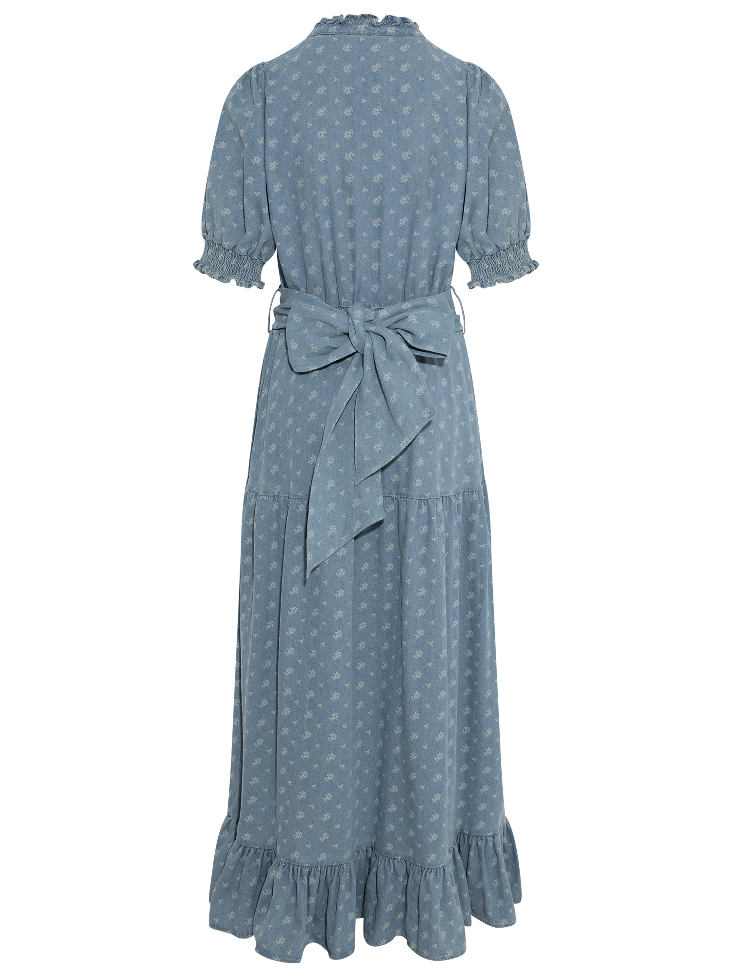 Grete Denim Maxi Dress - Light Blue