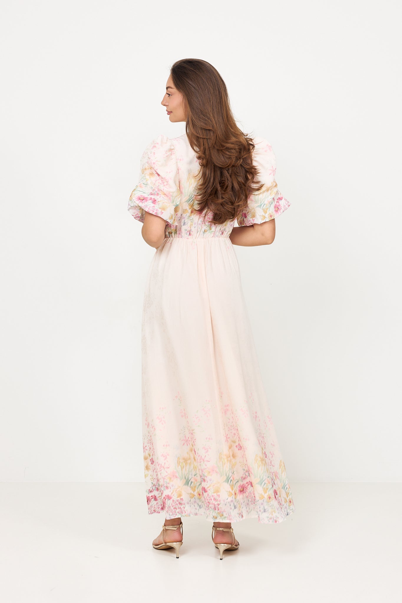 Marlene Chiffon Maxi Dress - Light Pink