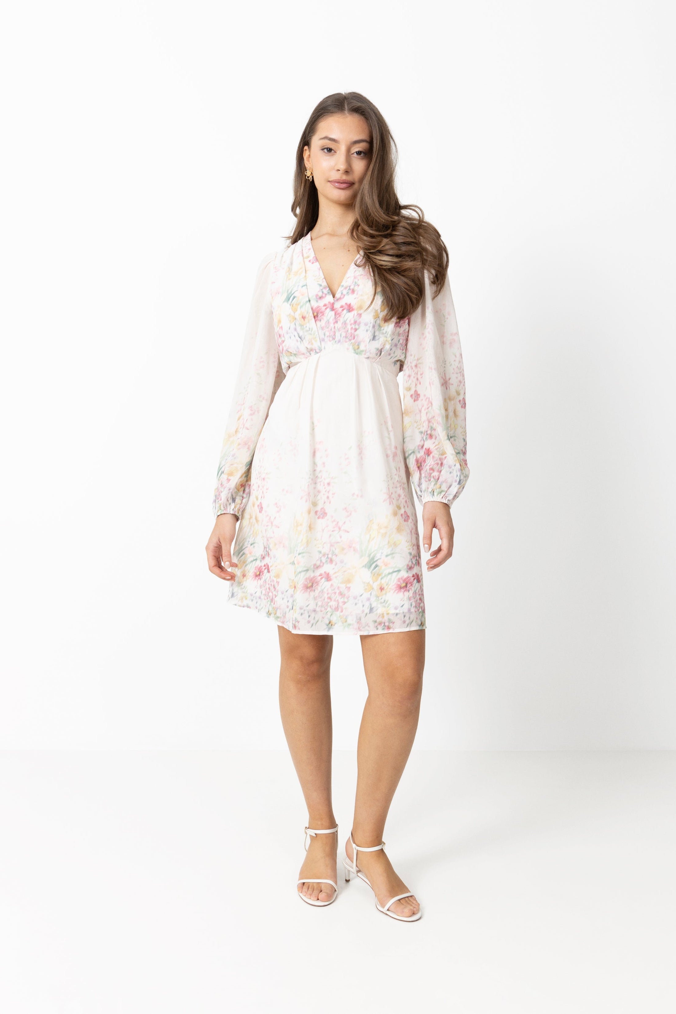 Maja Chiffon Mini Dress - Light Pink
