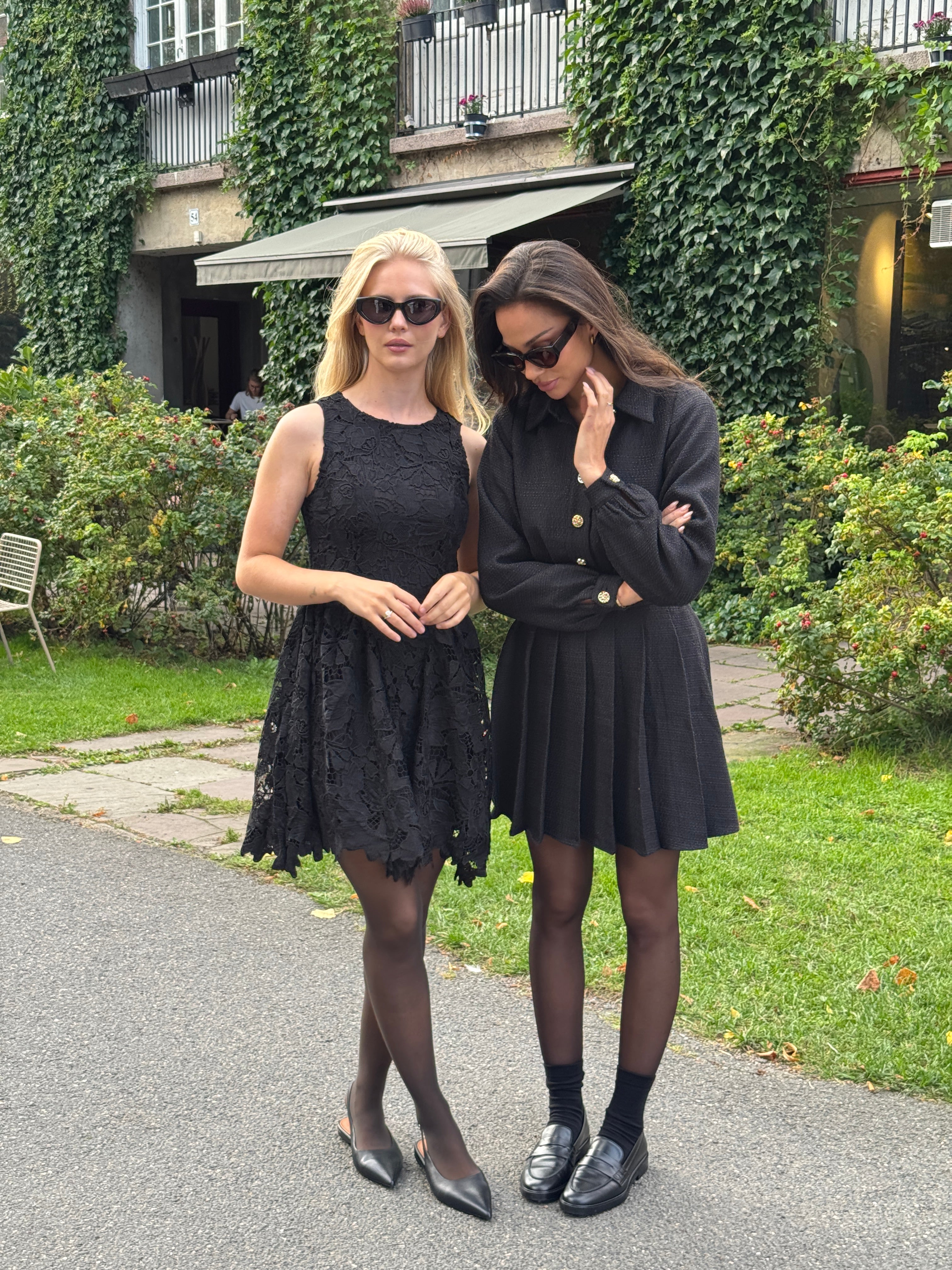 Vinda Boucle Dress - Black