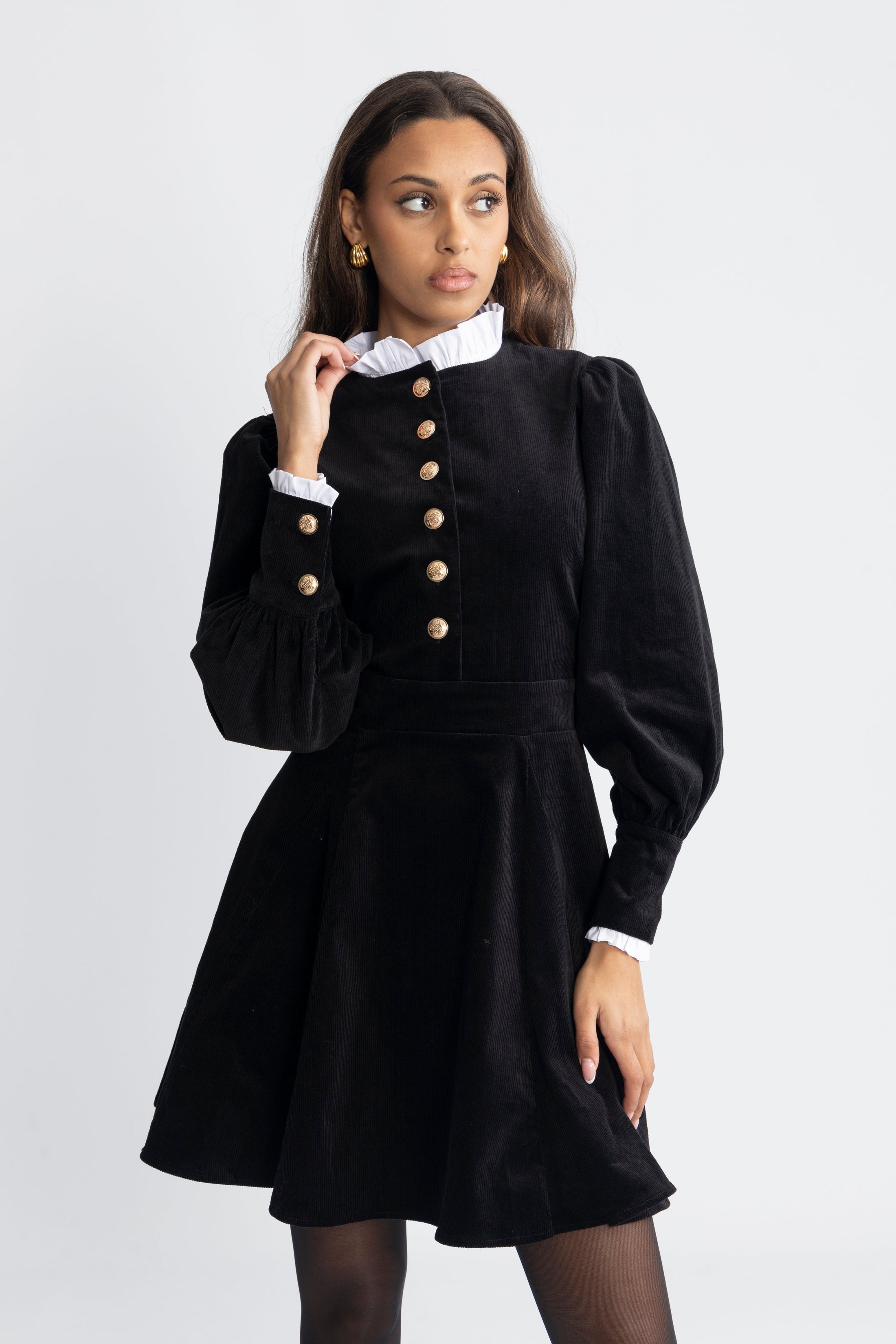 Livunn Cord Dress - Black