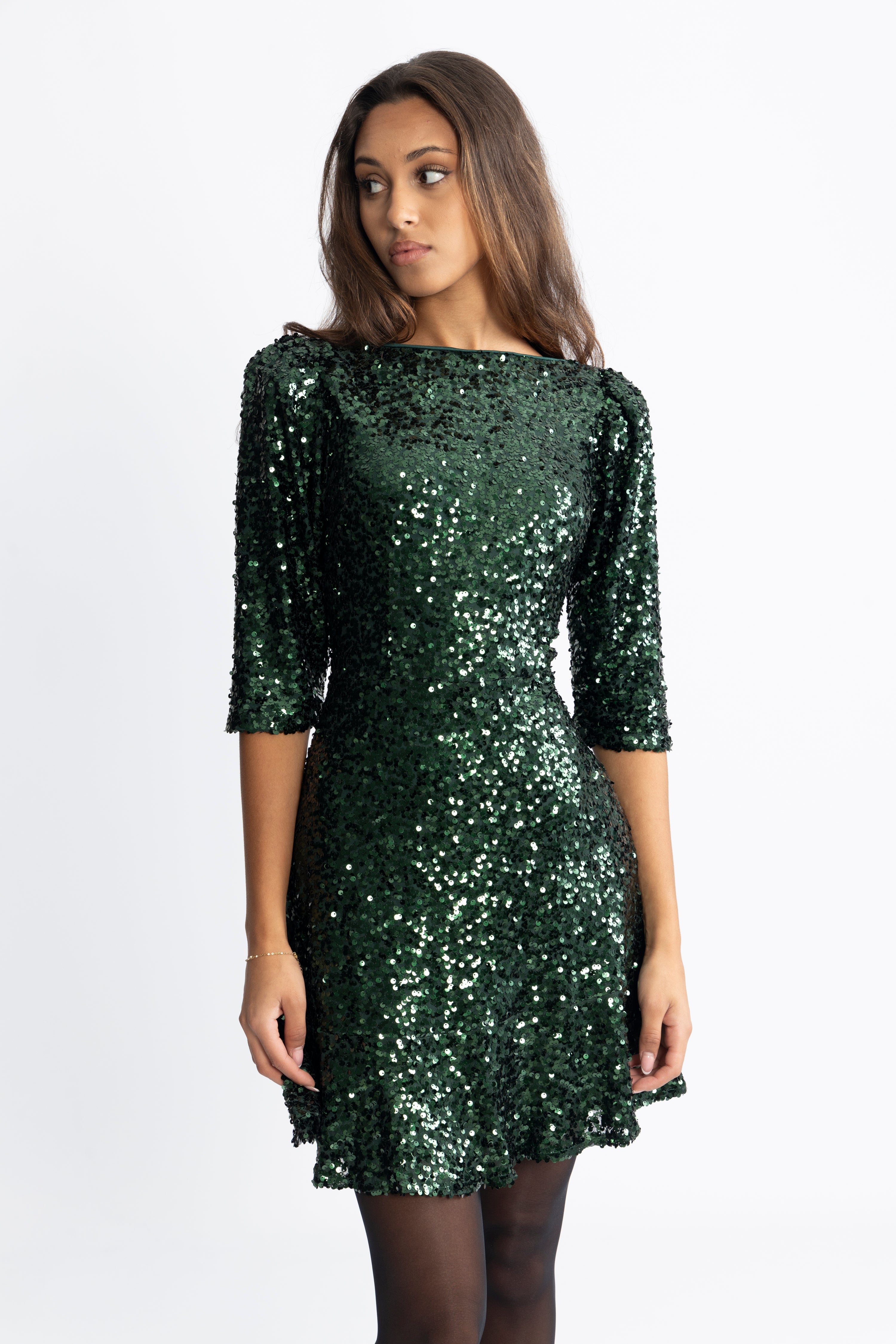 Sif Sequins Dress - Green