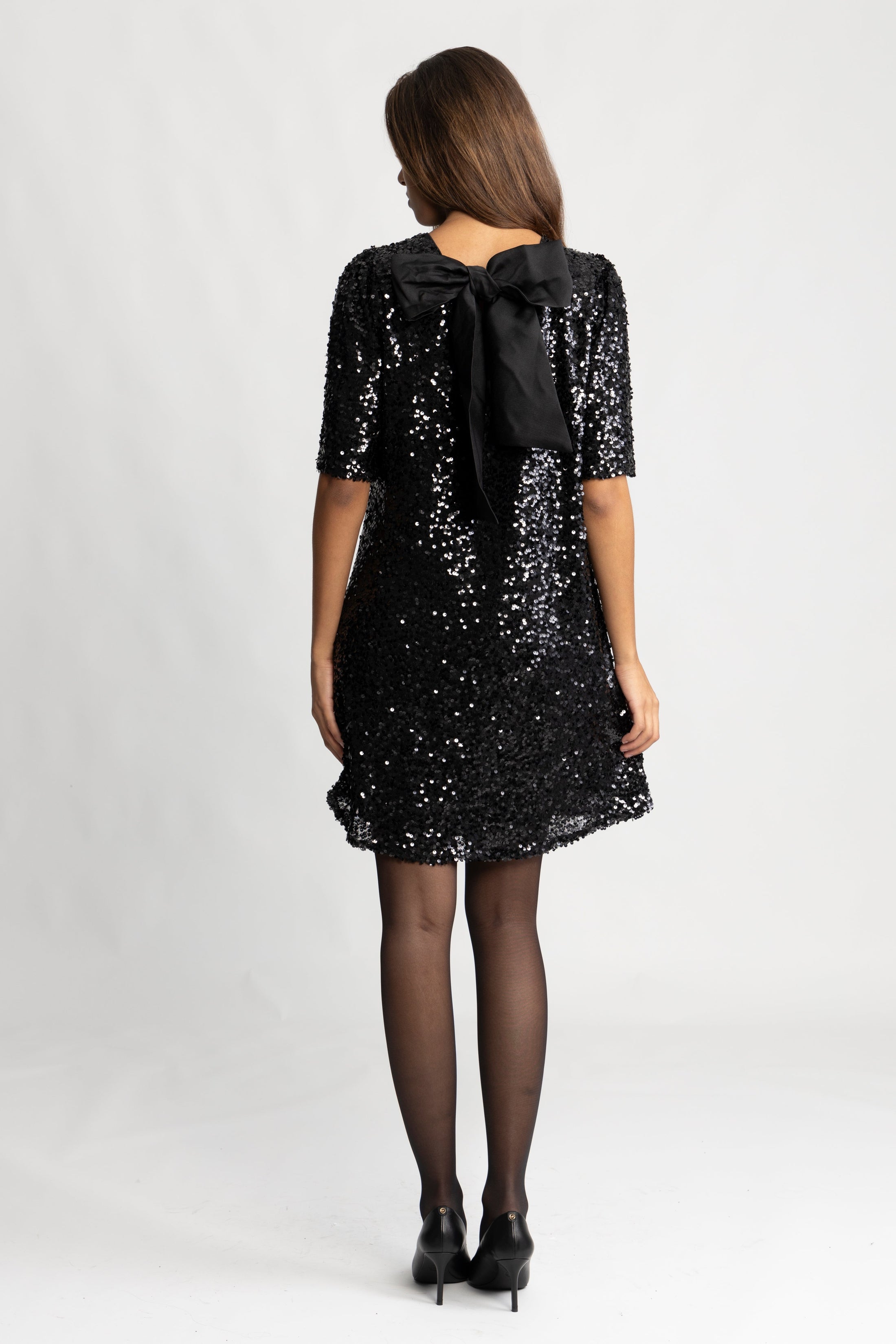 Julfrid Glitter Dress - Black