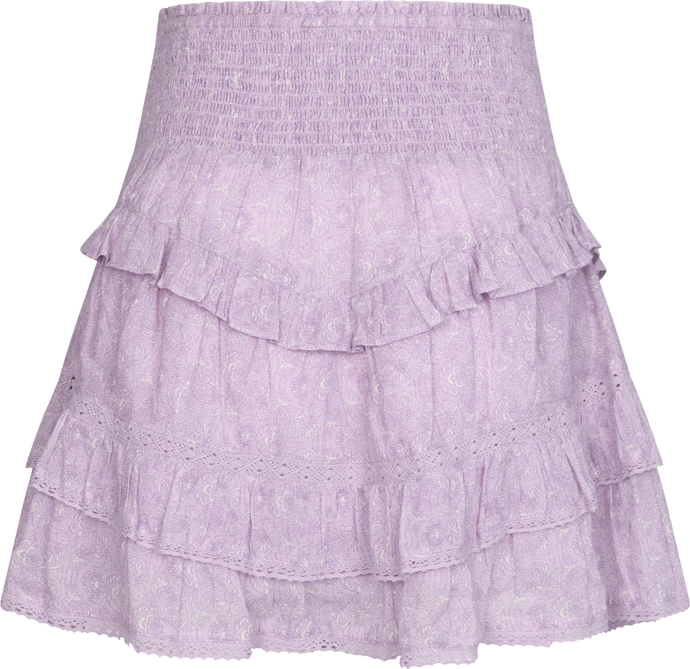 Vilde Paisley Skirt - Pink Paisley