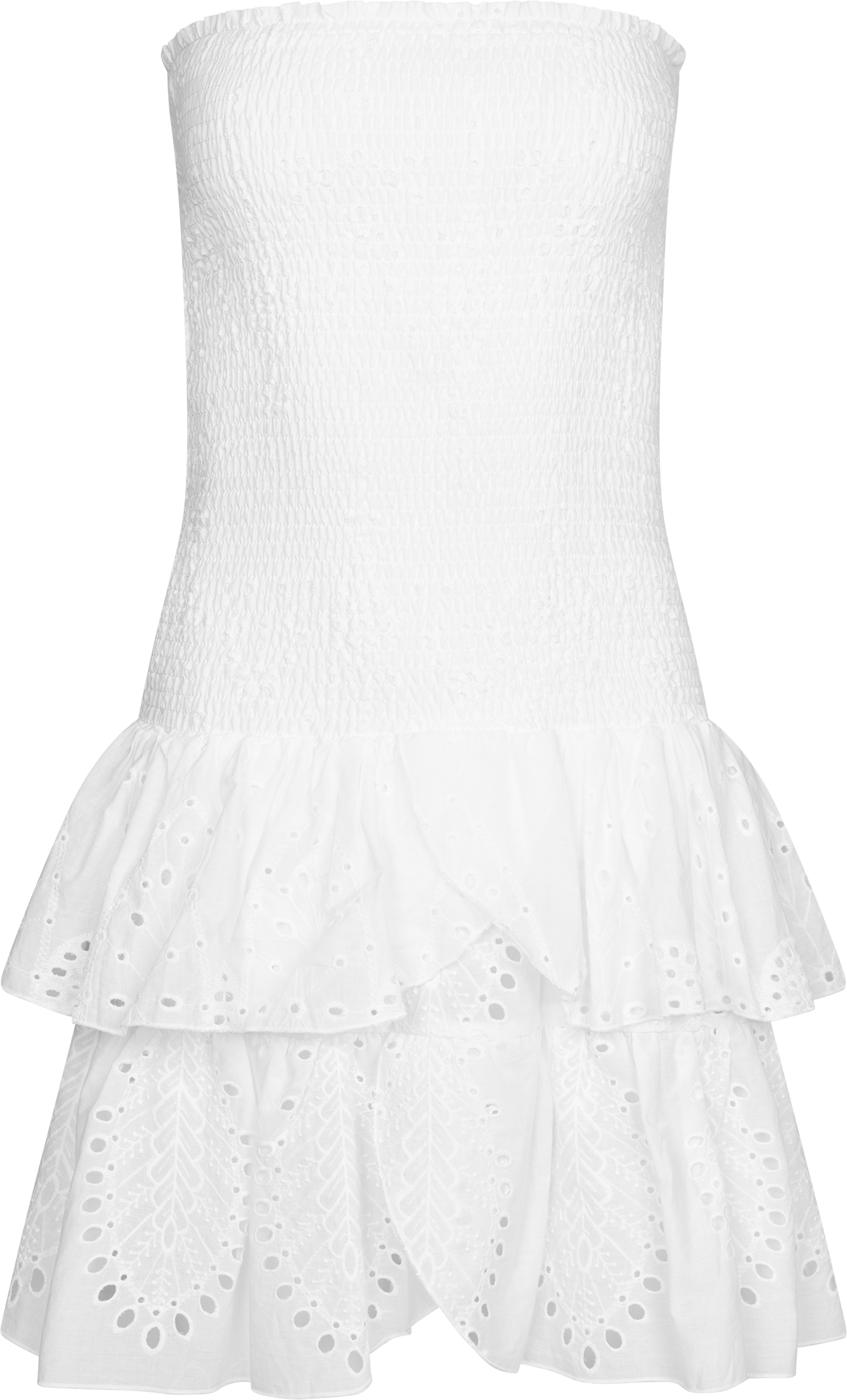 Kanutte Solid Smock Dress - White