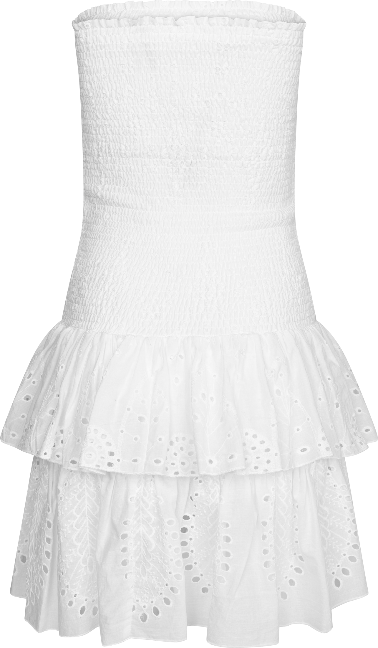 Kanutte Solid Smock Dress - White
