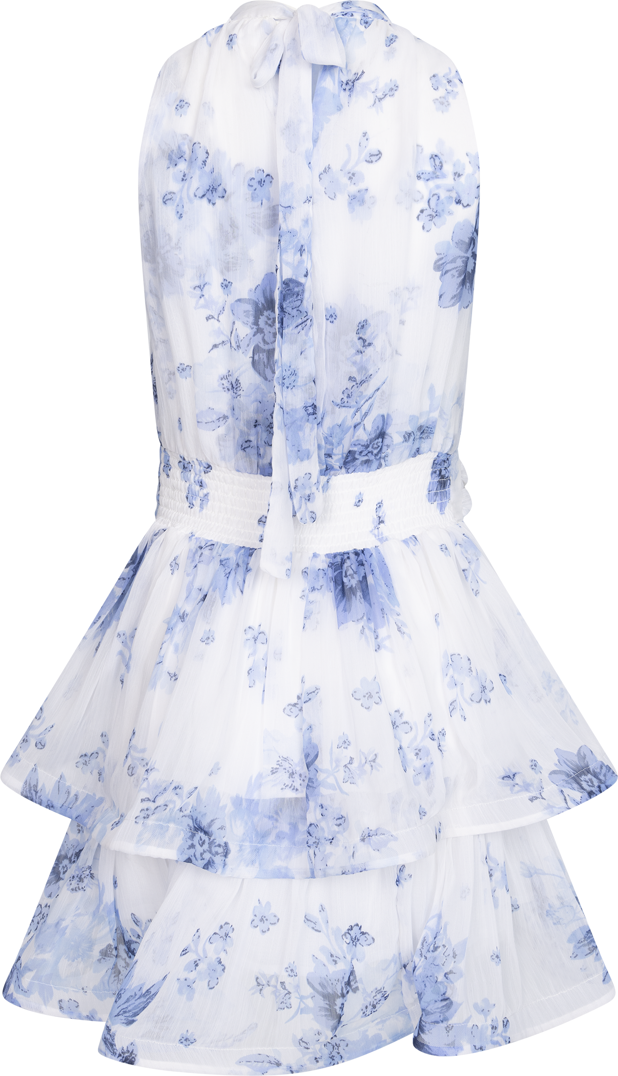 Idun Mini Flower Dress - Blue Flower