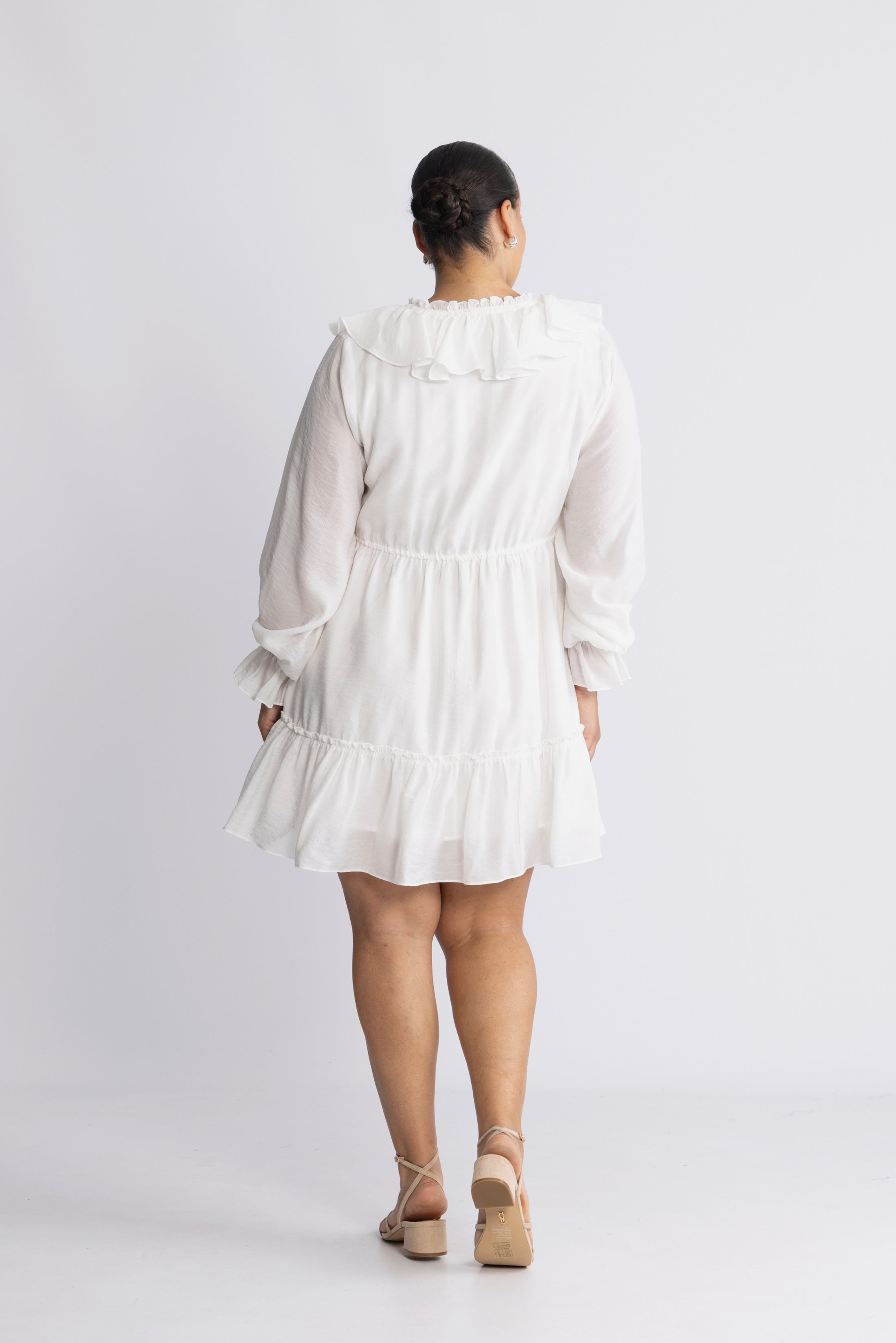 Aldora Boho Dress - White