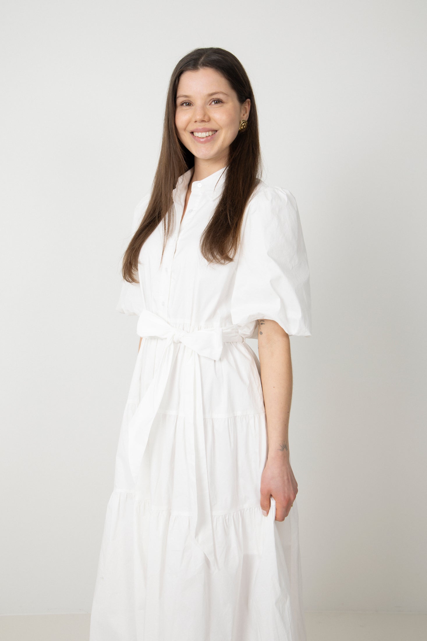 Lovisa Midi Shirt Dress - Off White