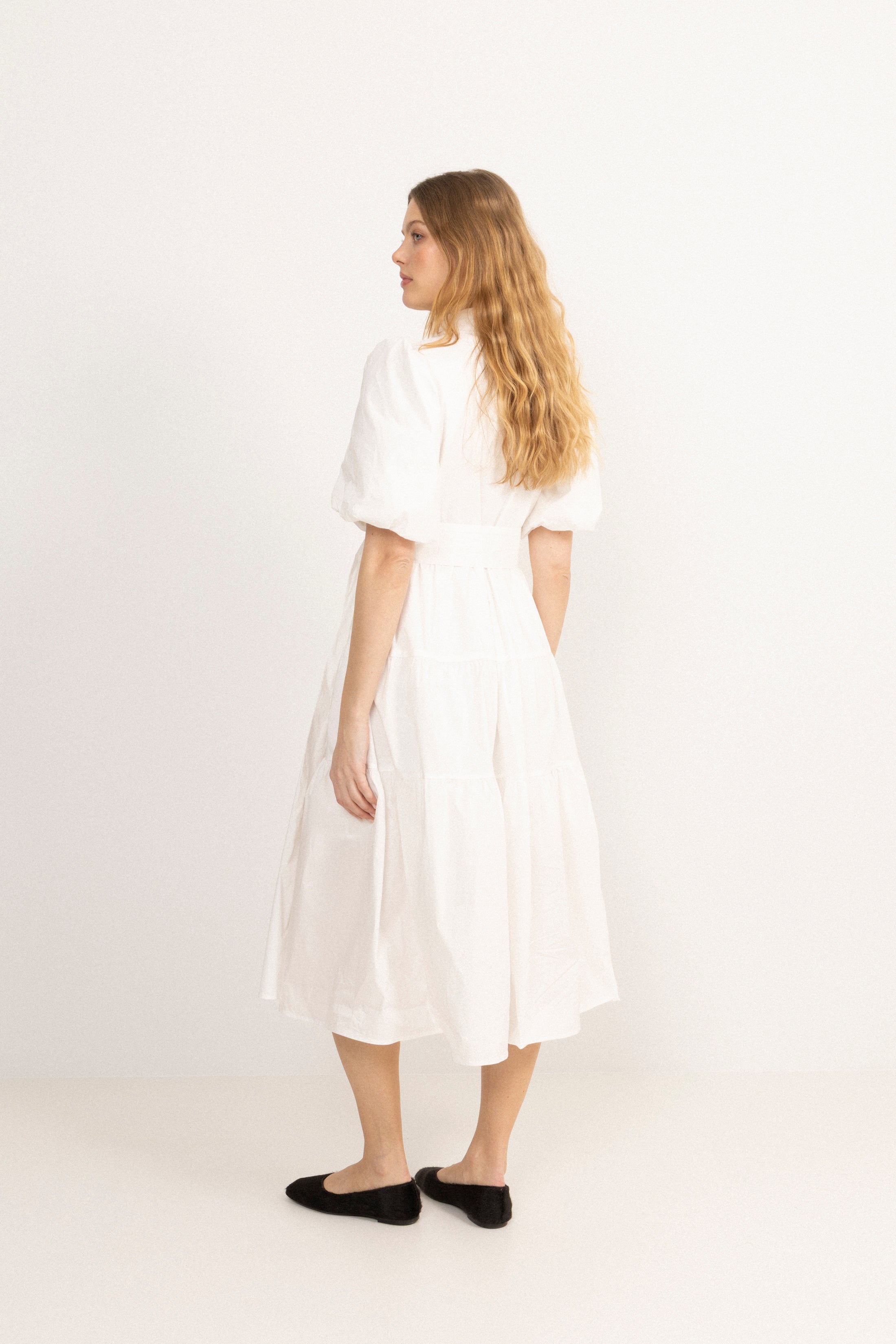 Lovisa Midi Shirt Dress - Off White