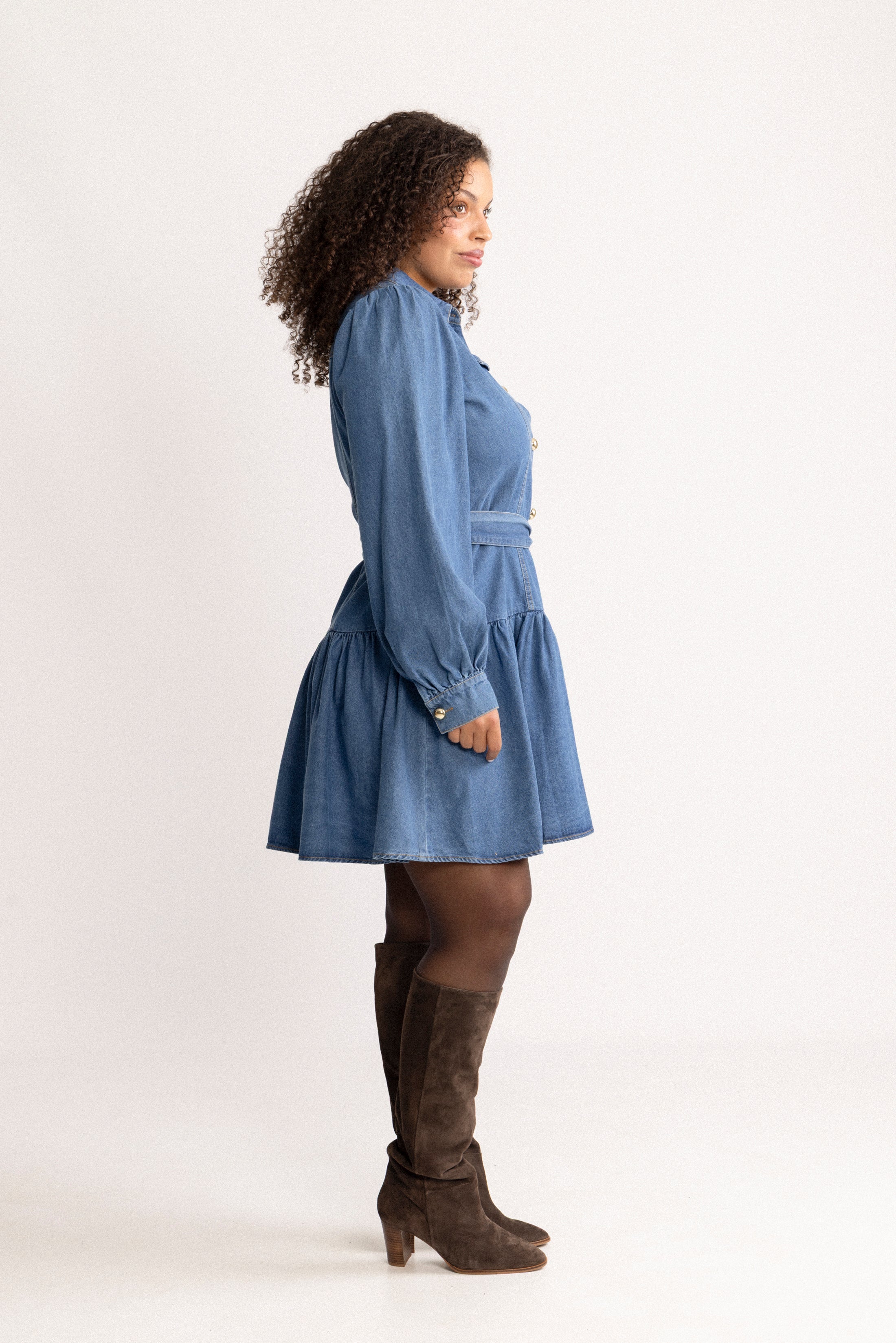 Vagna Denim Dress - Blue