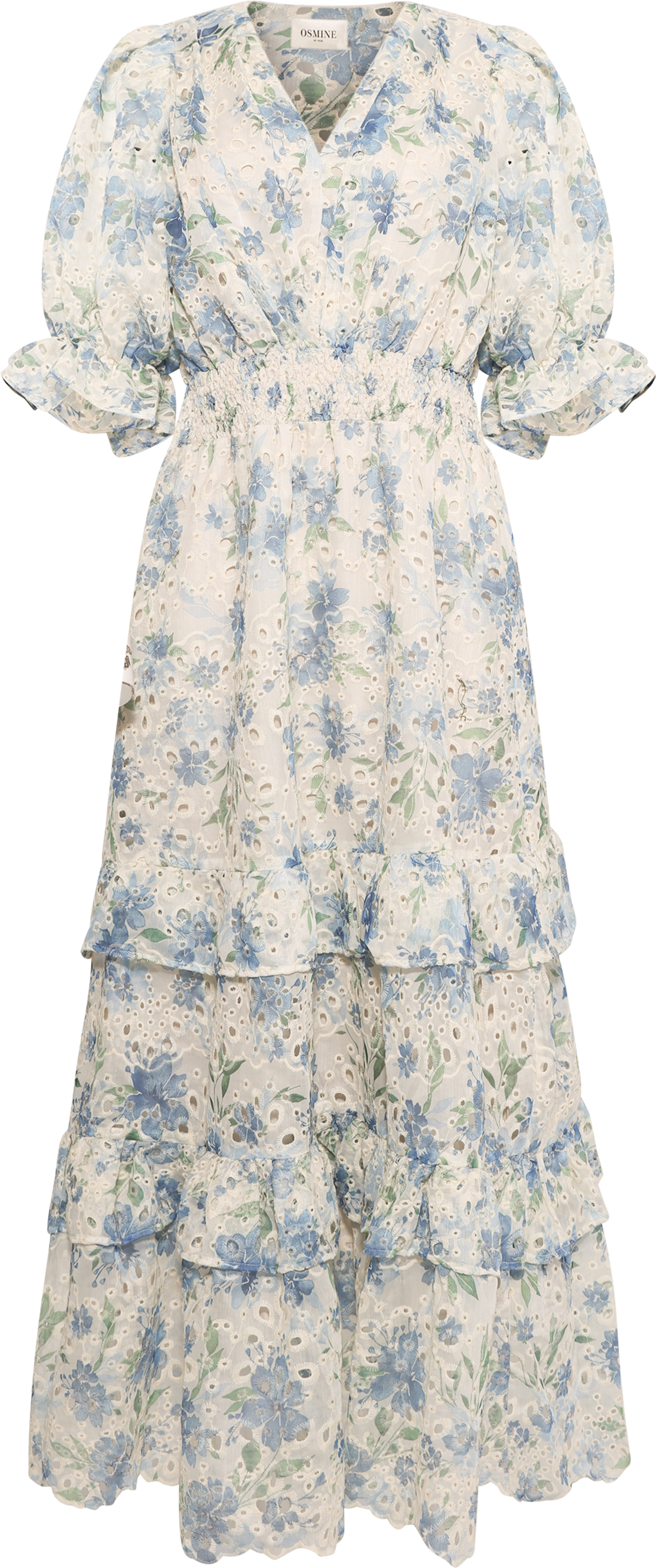 Nanni Flower Maxi Dress - Blue Flower