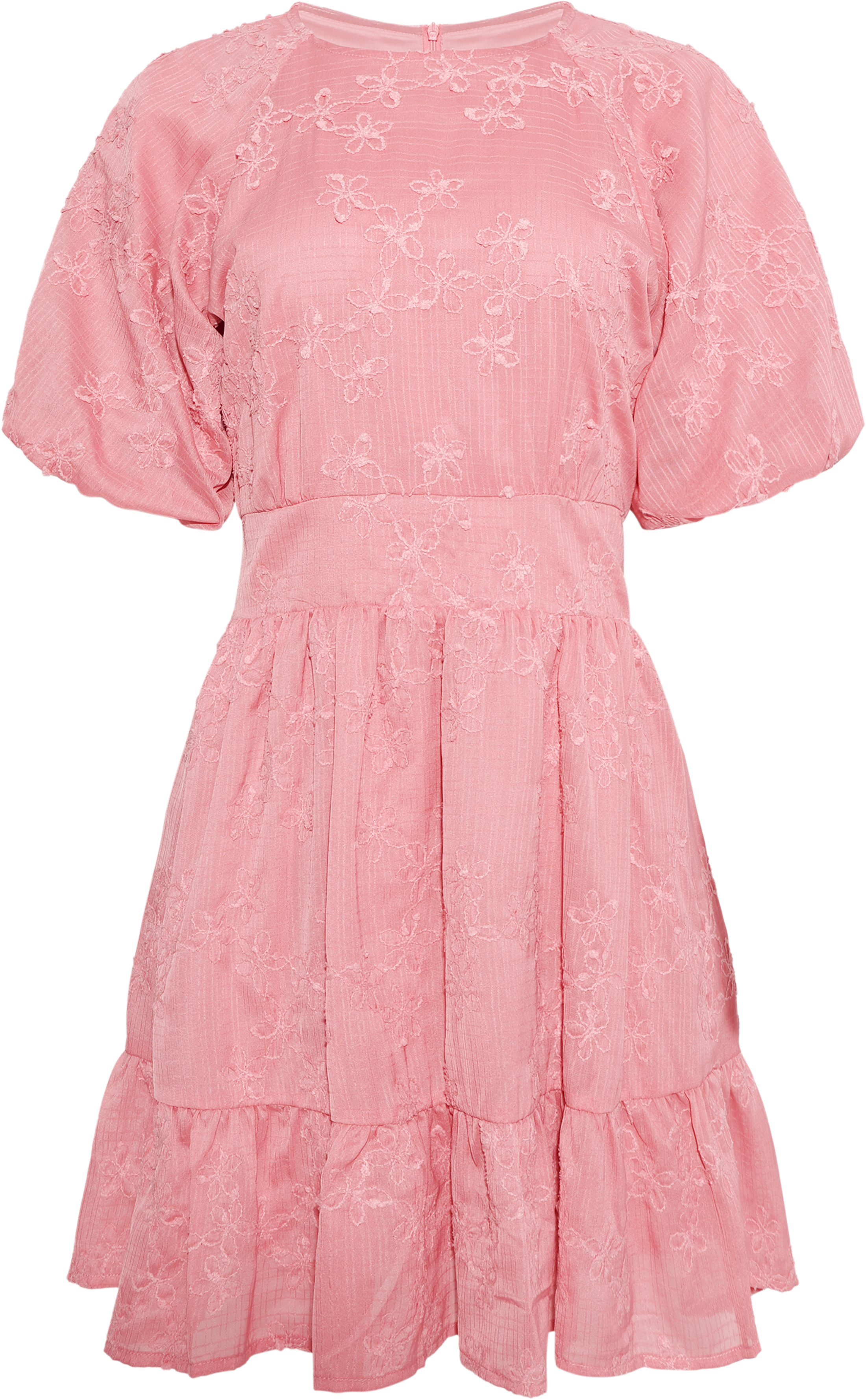 Svanhild Flower Mini Dress - Pink Flower