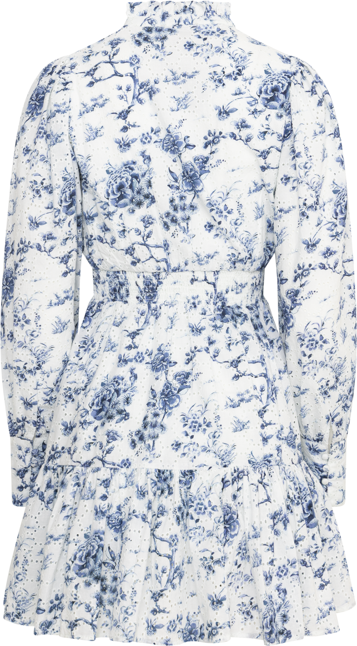 Liv Porcelain B Anglaise Dress - Off White/Blue