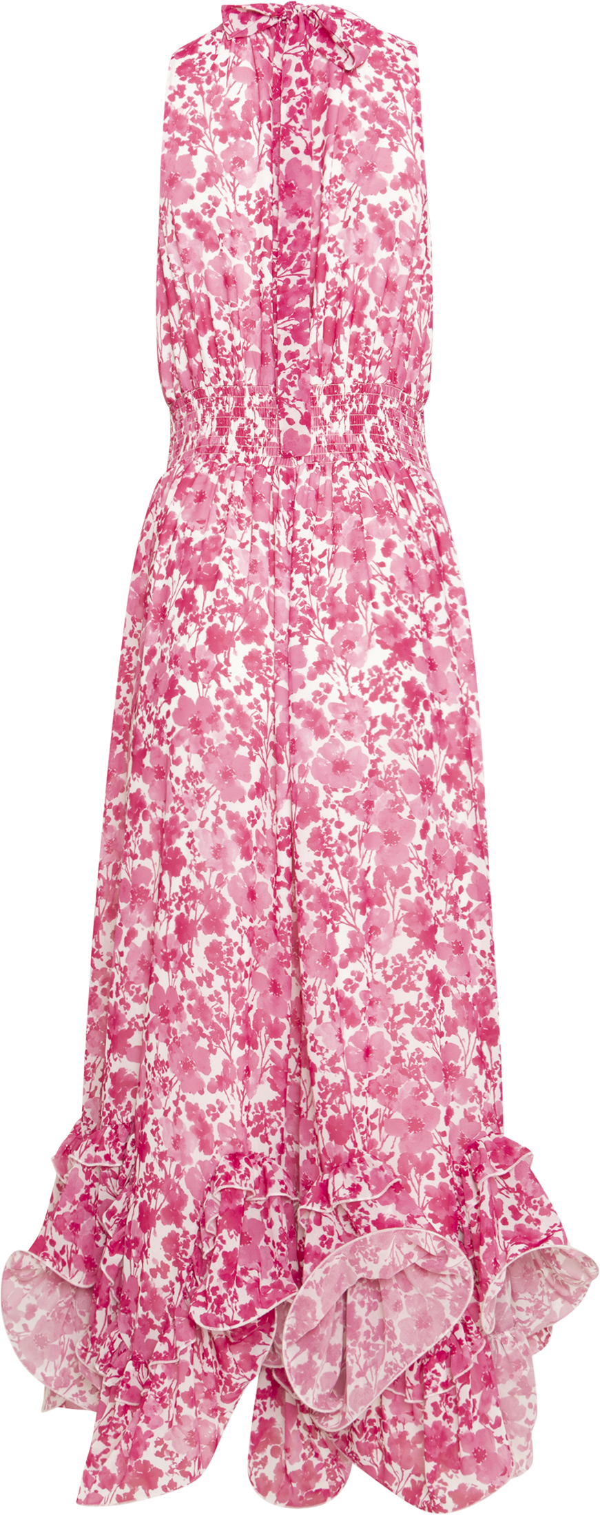 Harriet Chiffon Maxi Dress - Pink Print