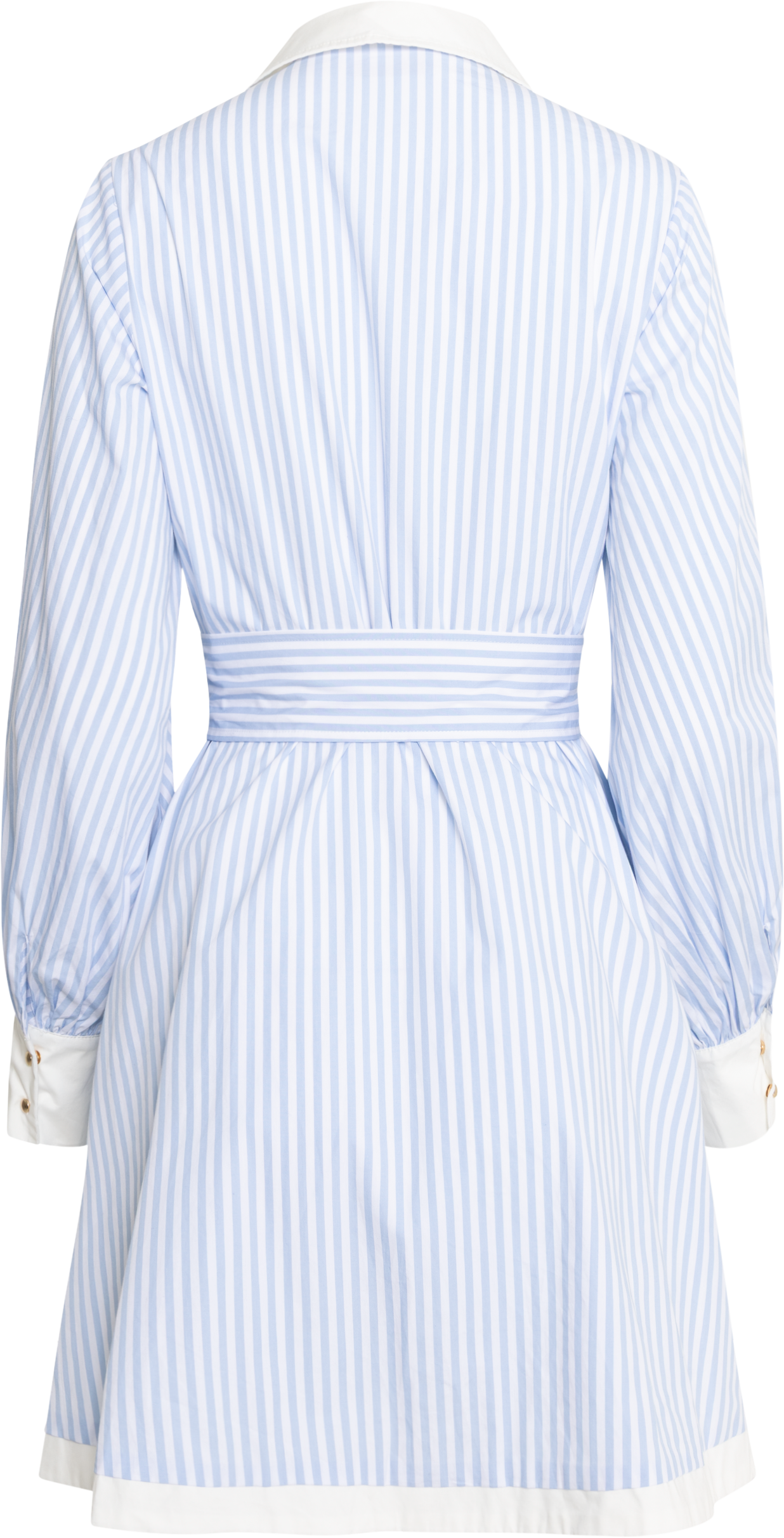Linnea Stripe Shirt Dress - Light Blue Stripe