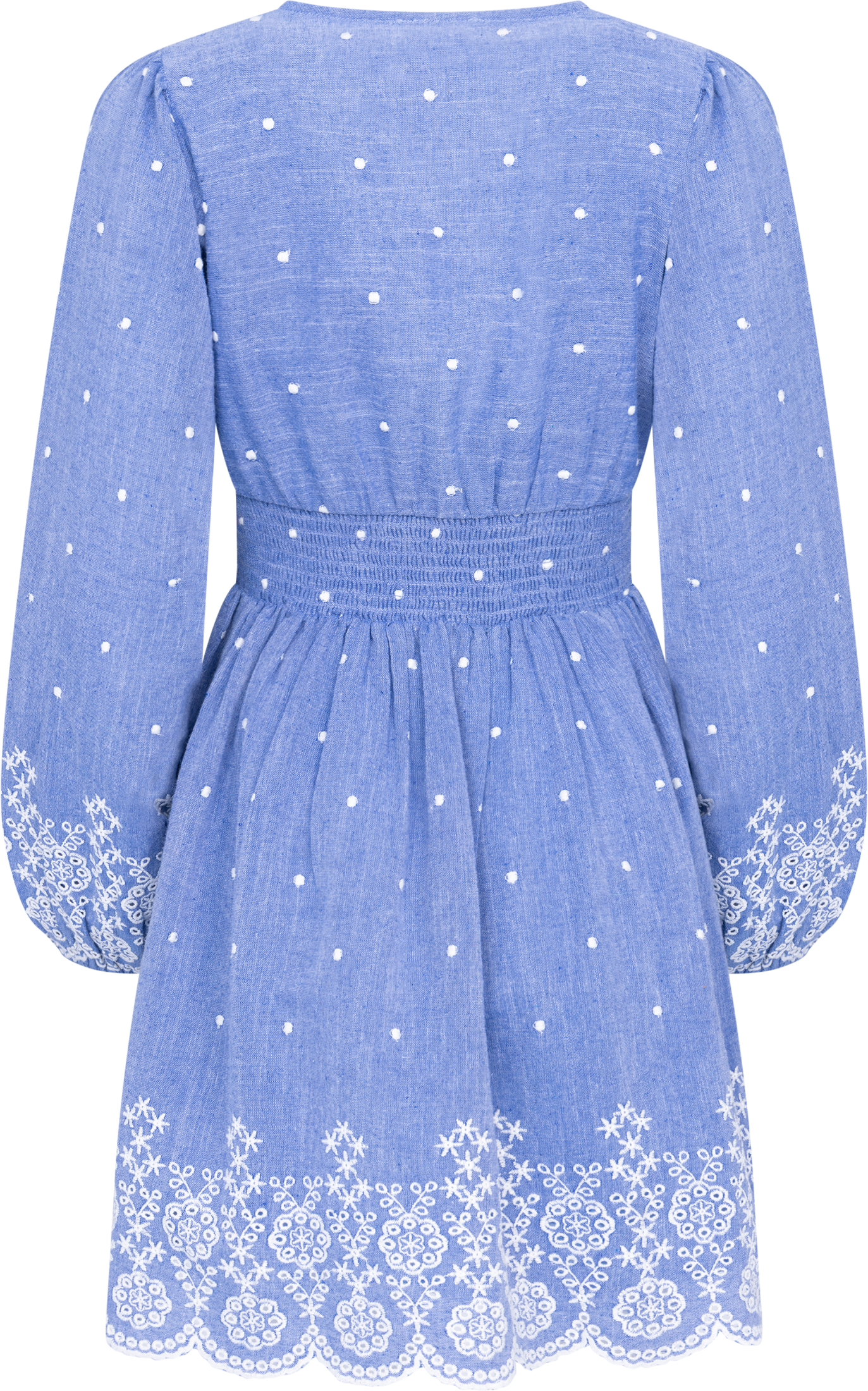 Runa Chambray Mini Dress - Blue