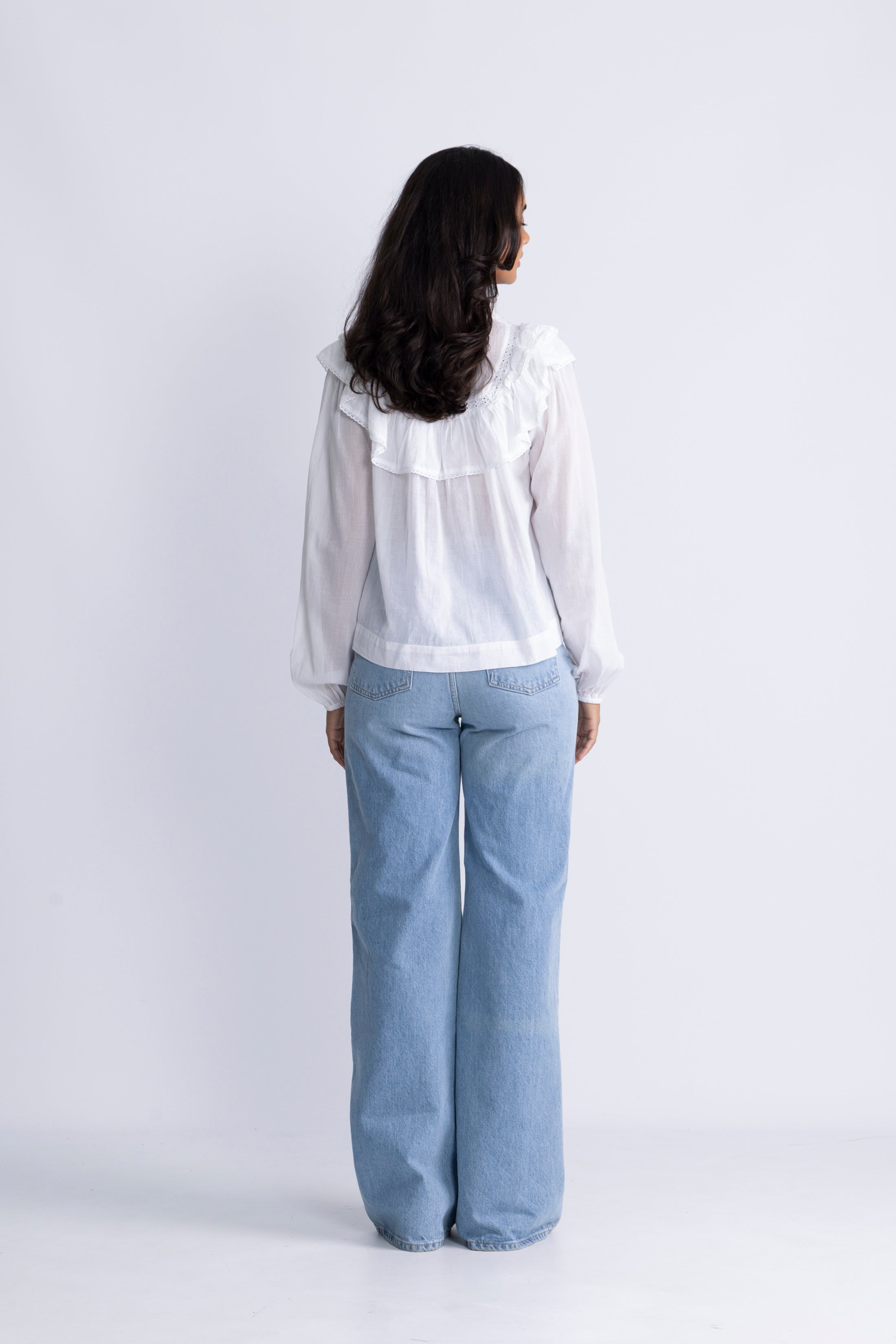 Viva Voile Blouse - White