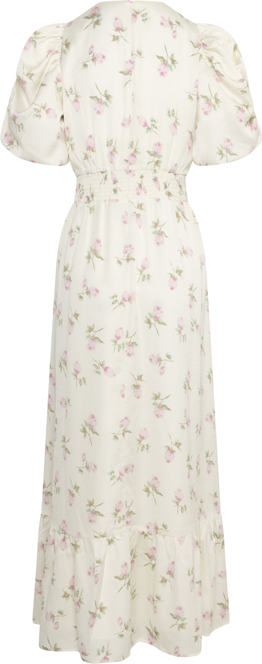 Santi Satin Maxi Dress - Pink Floral