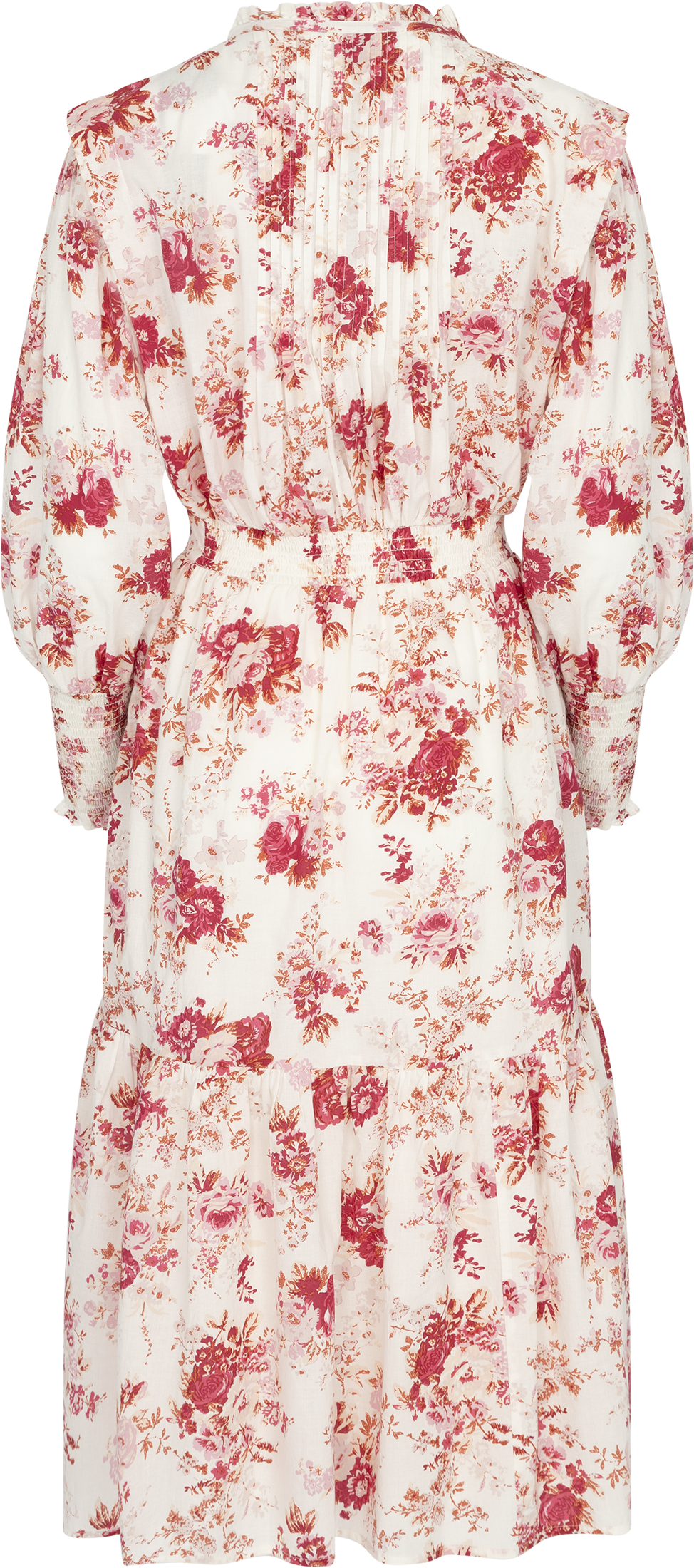 Evina Voile Midi Dress - Pink