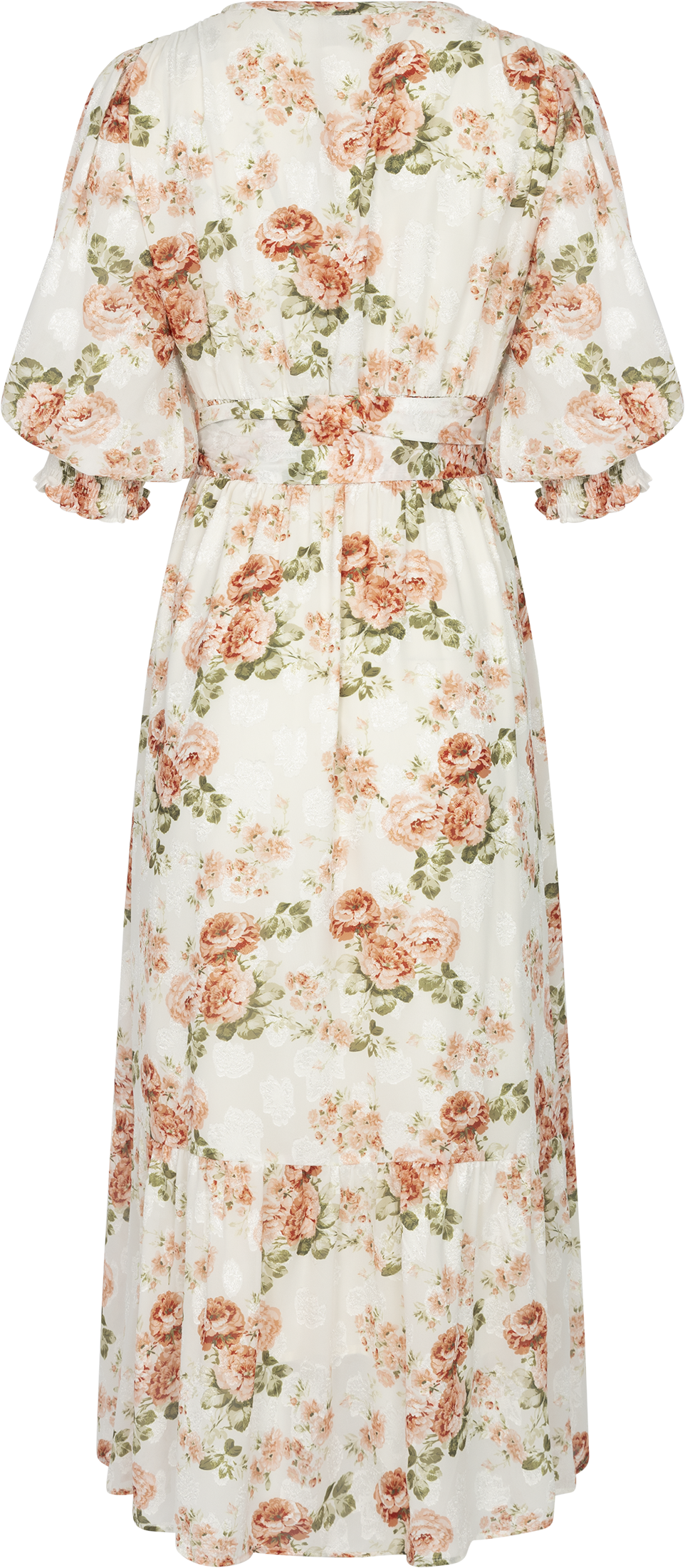 Gyri Flower Garden Dress - Coral