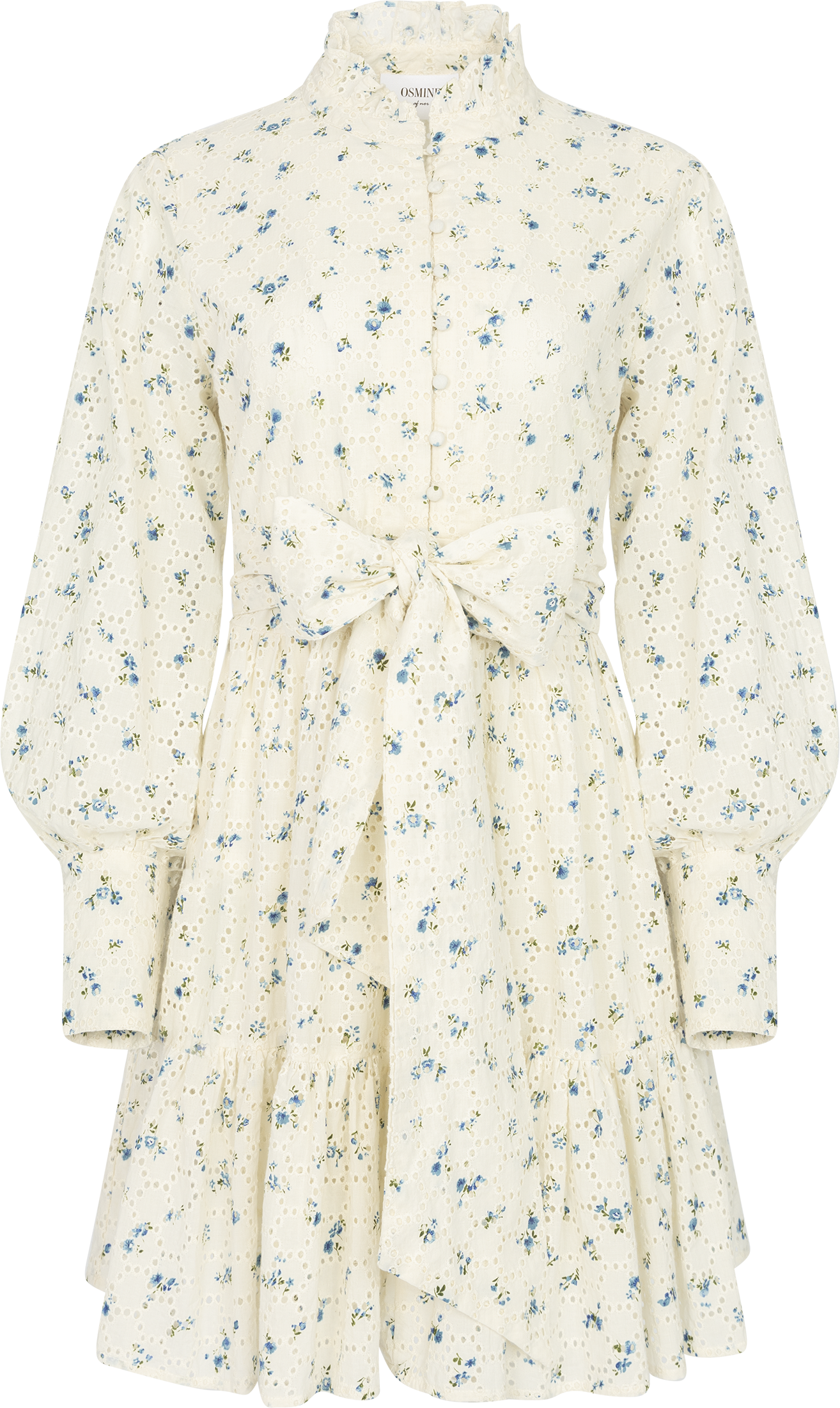 Liv Broderie Anglais Dress - Blue