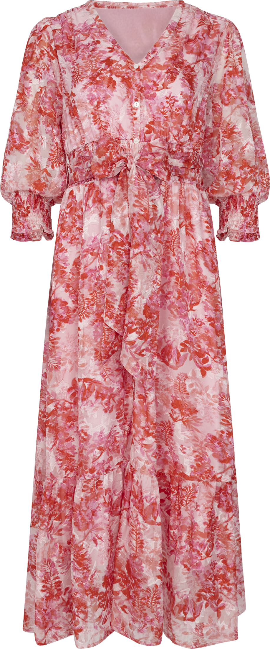 Gyri Leave Dress - Pink