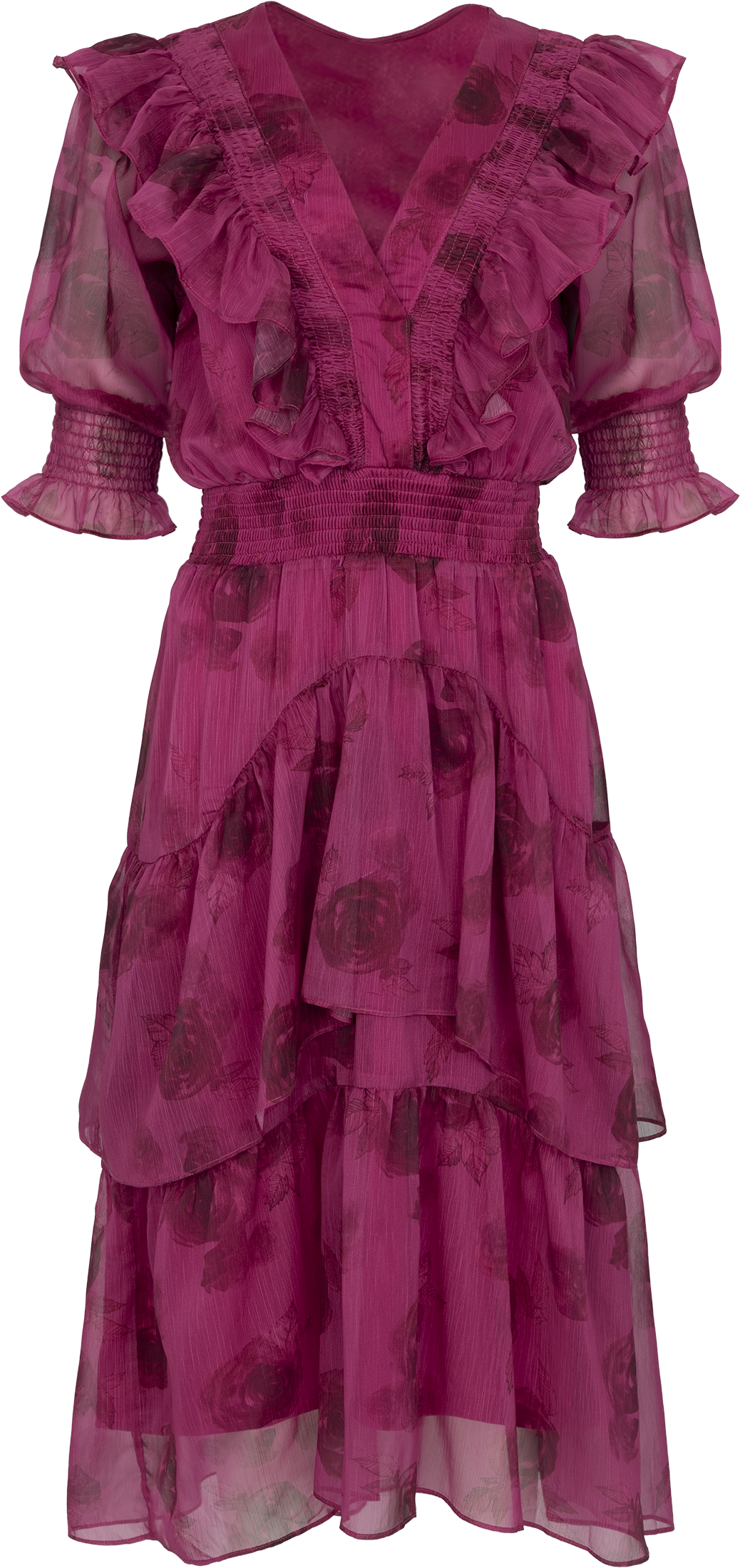 Astrid Chiffon Dress - Pink