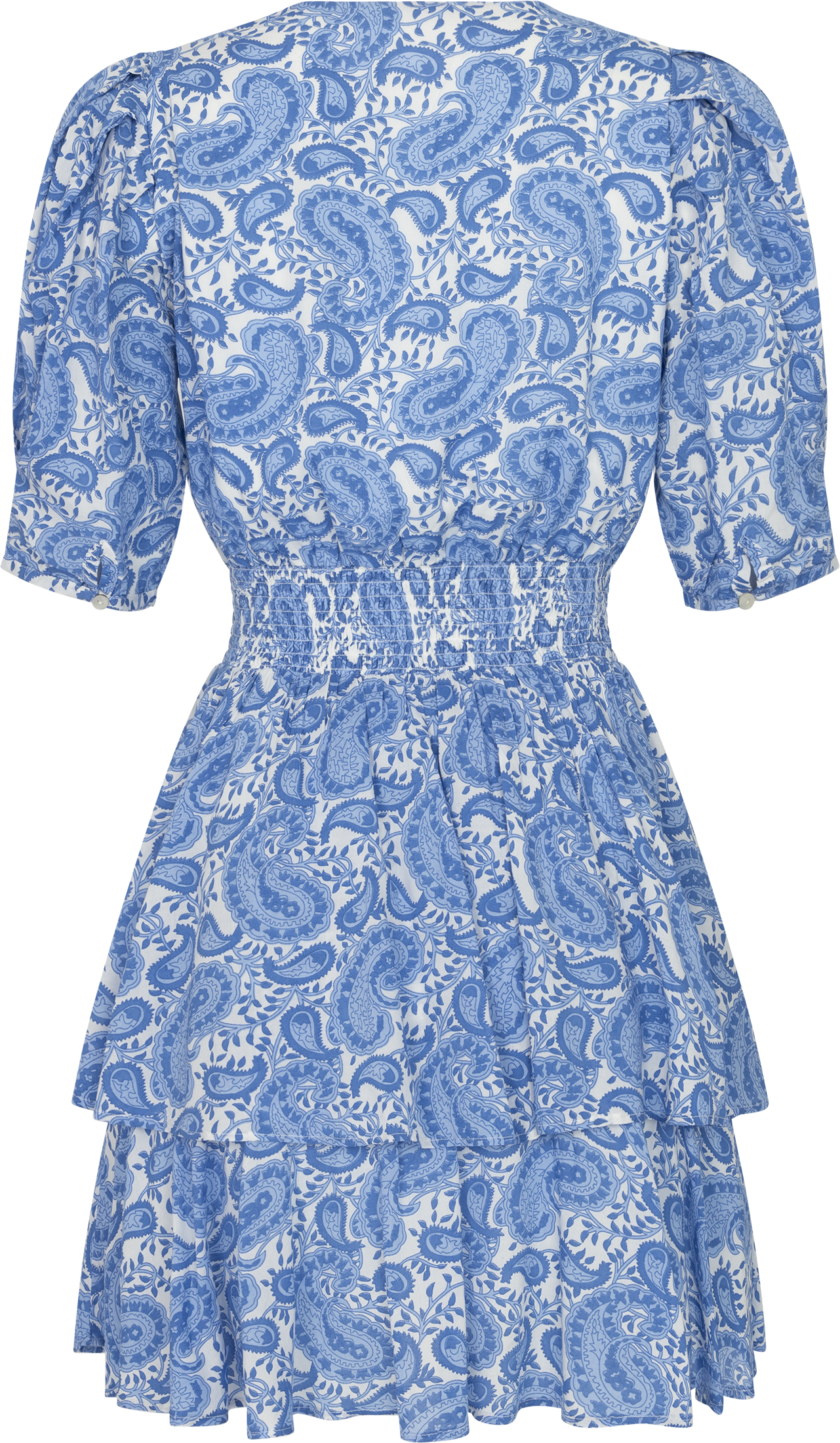 Jade Viscose Dress - Blue Paisley