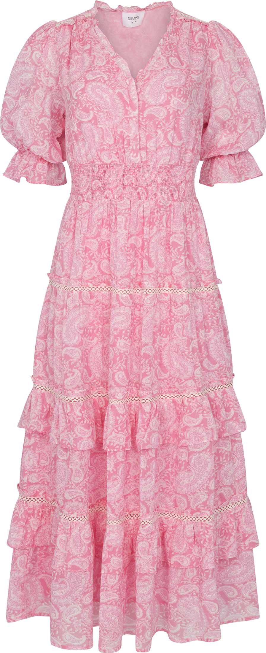 Vera Paisley Dress - Pink Paisley