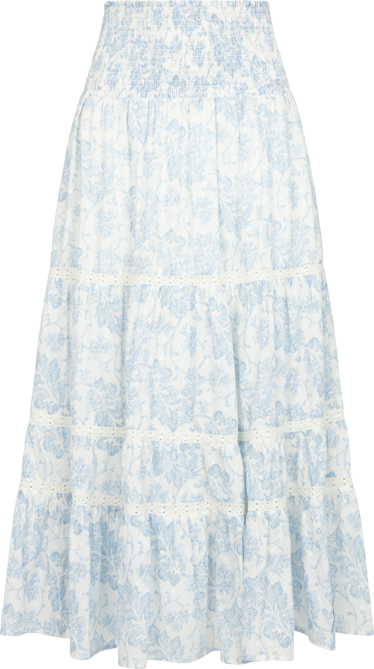 Vendla Flower Dobby Skirt - Blue Dobby Flower