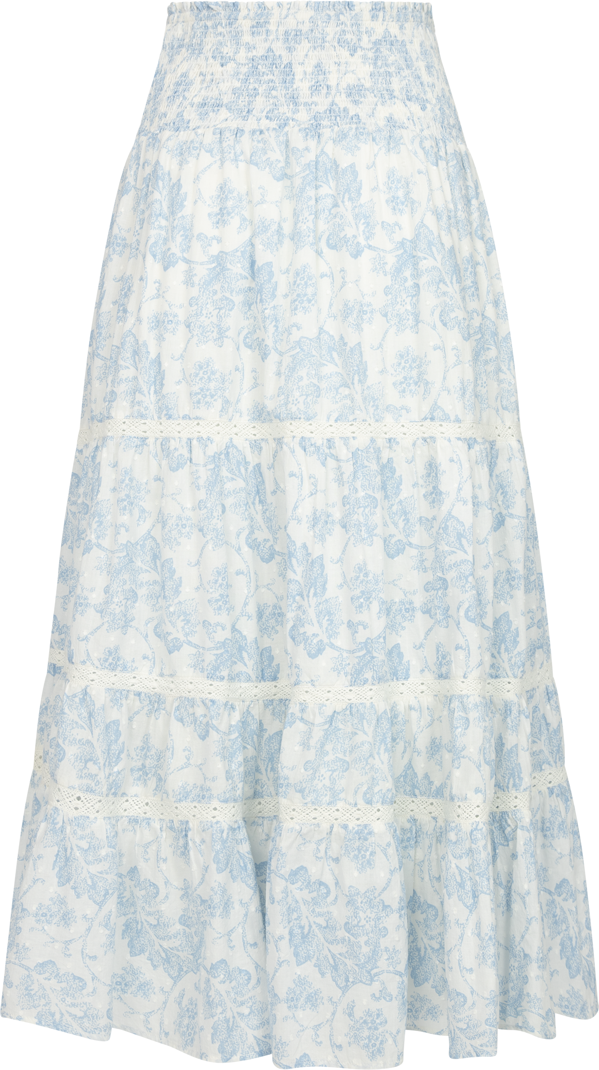 Vendla Flower Dobby Skirt - Blue Dobby Flower