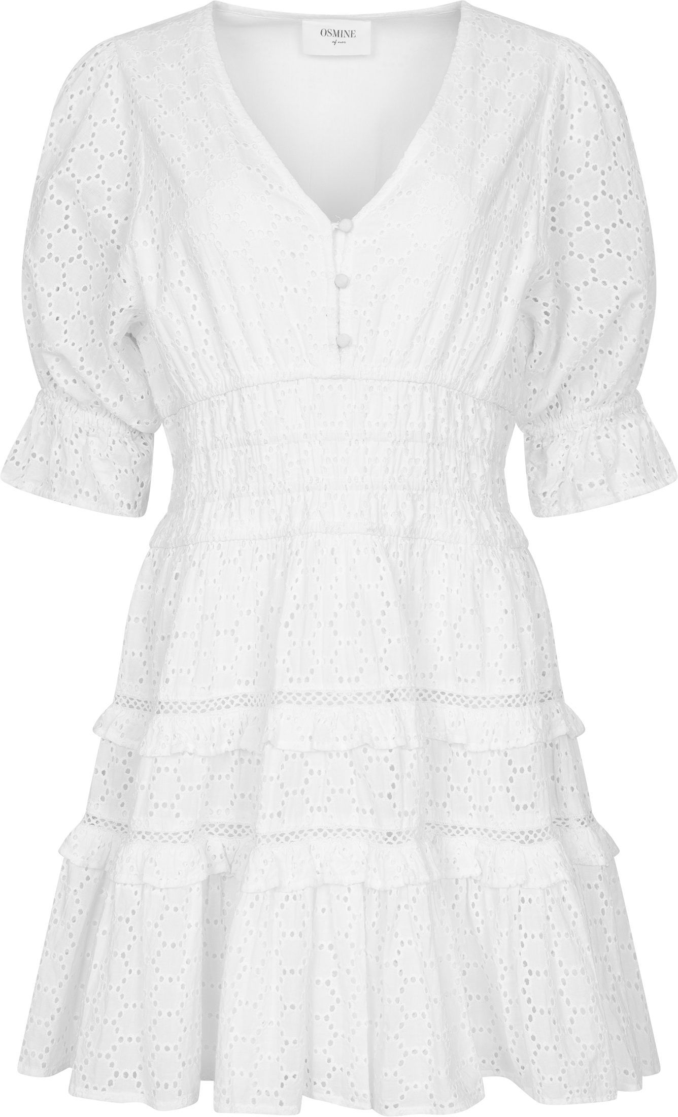 Valeria B Anglaise Dress - White